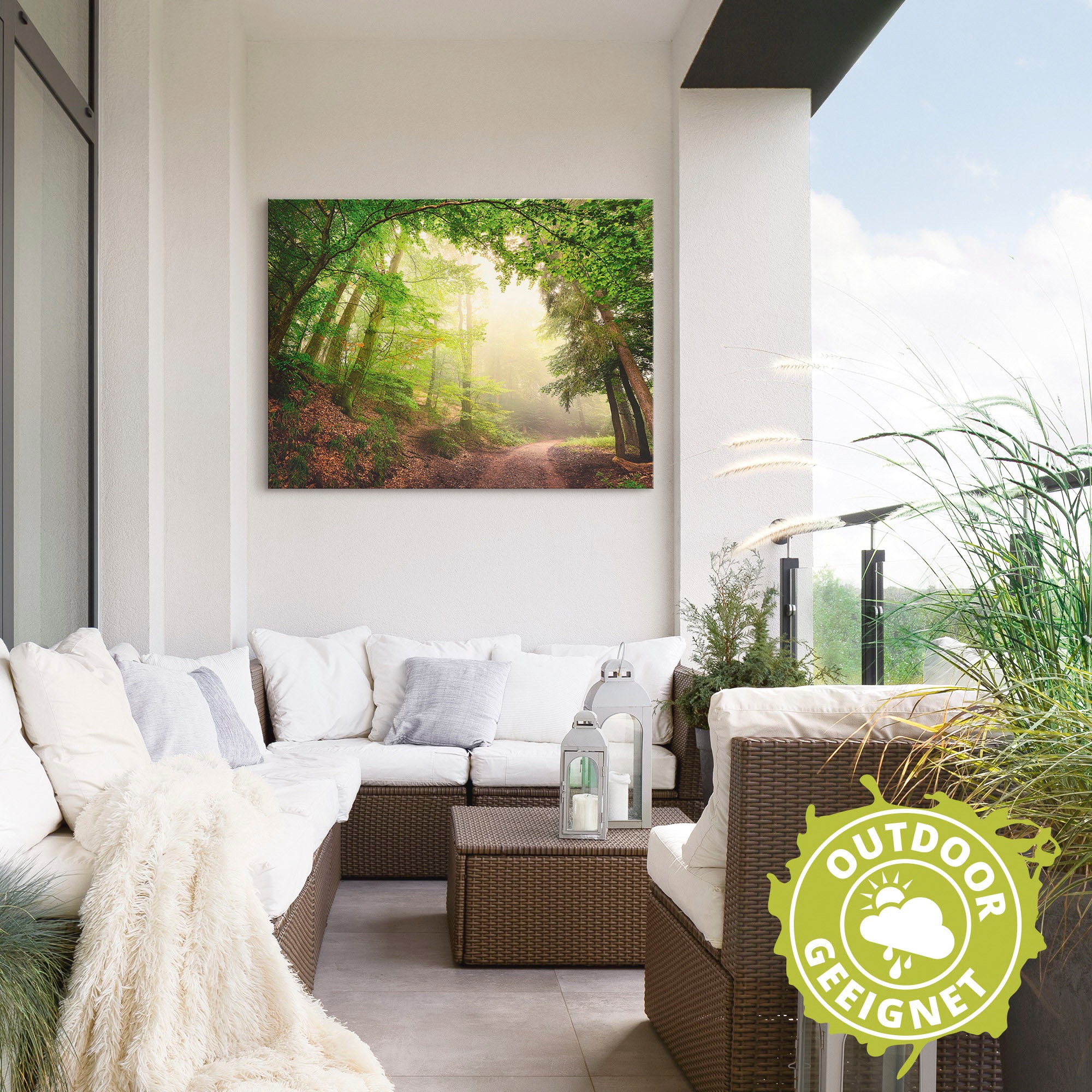 Artland Wandbild "Natürliche Torbögen durch Bäume" Wald 1 Stk. tlg. als Alu günstig online kaufen