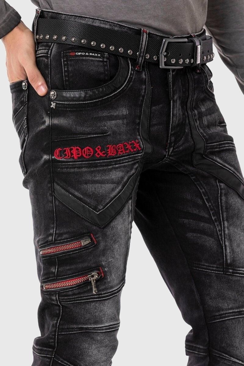 Cipo & Baxx Cargojeans »Hose«, Lässige Details und Applikationen