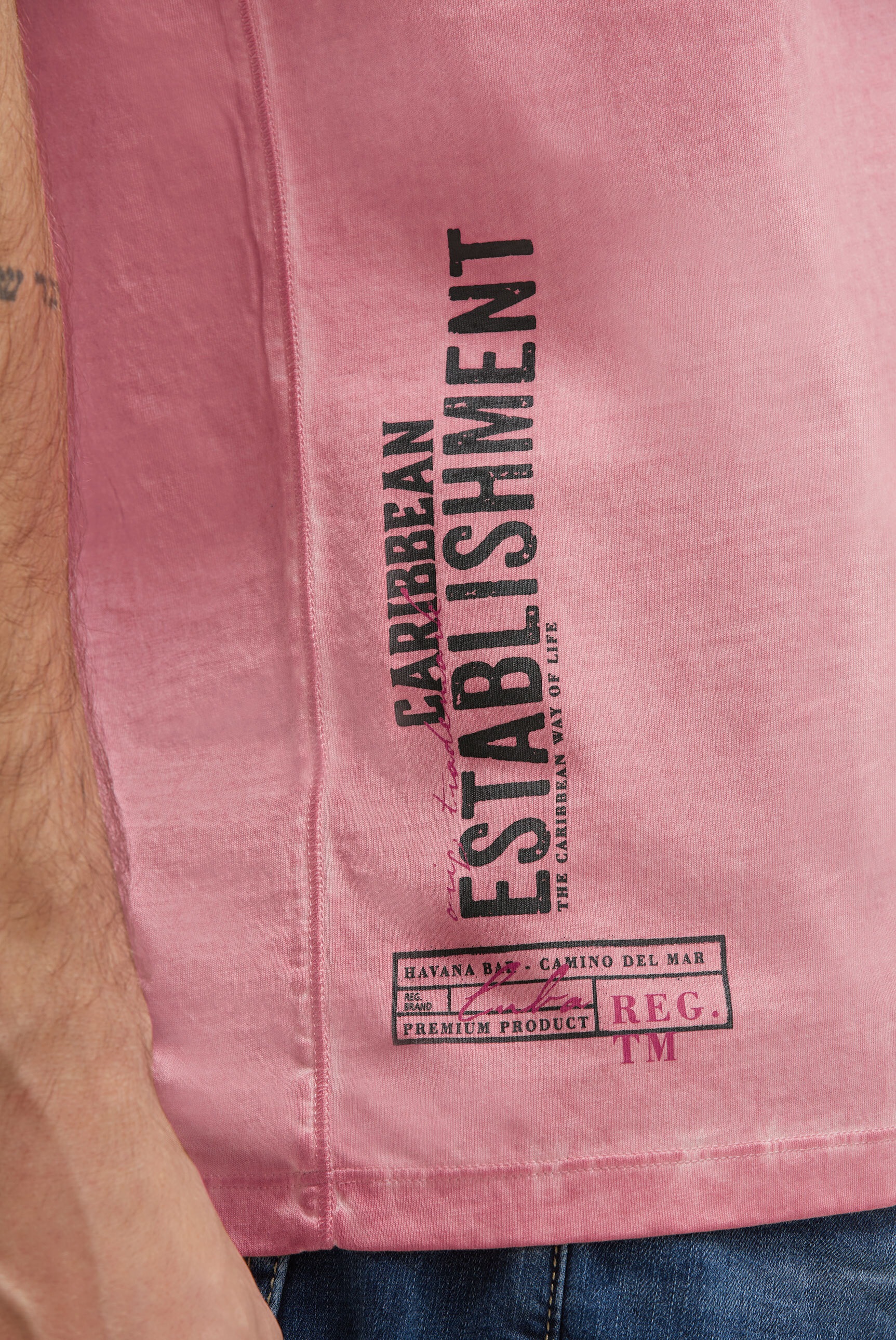 CAMP DAVID Henleyshirt aus Baumwolle