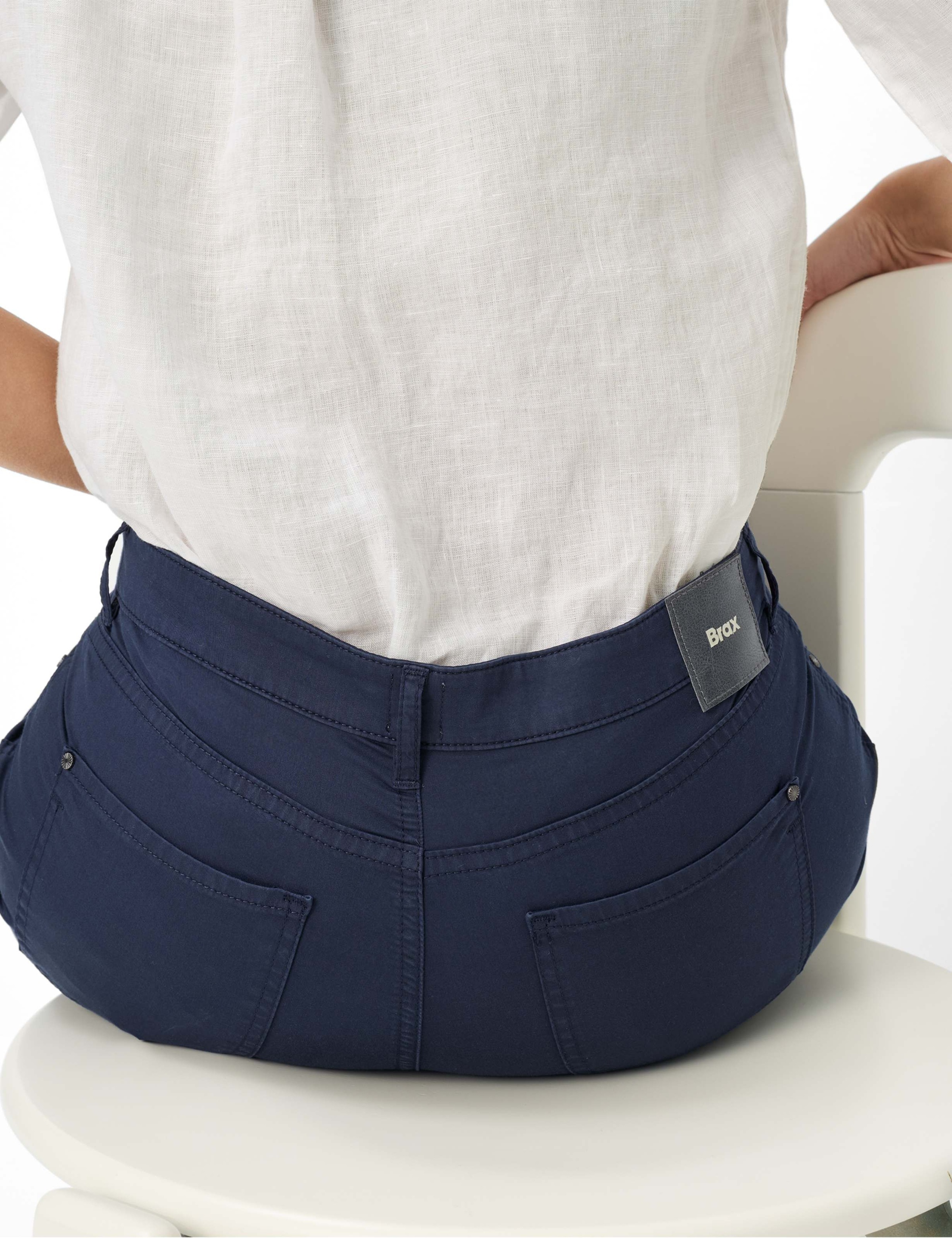 BRAX Carola Women 5-Pocket Trousers Navy 46L 3