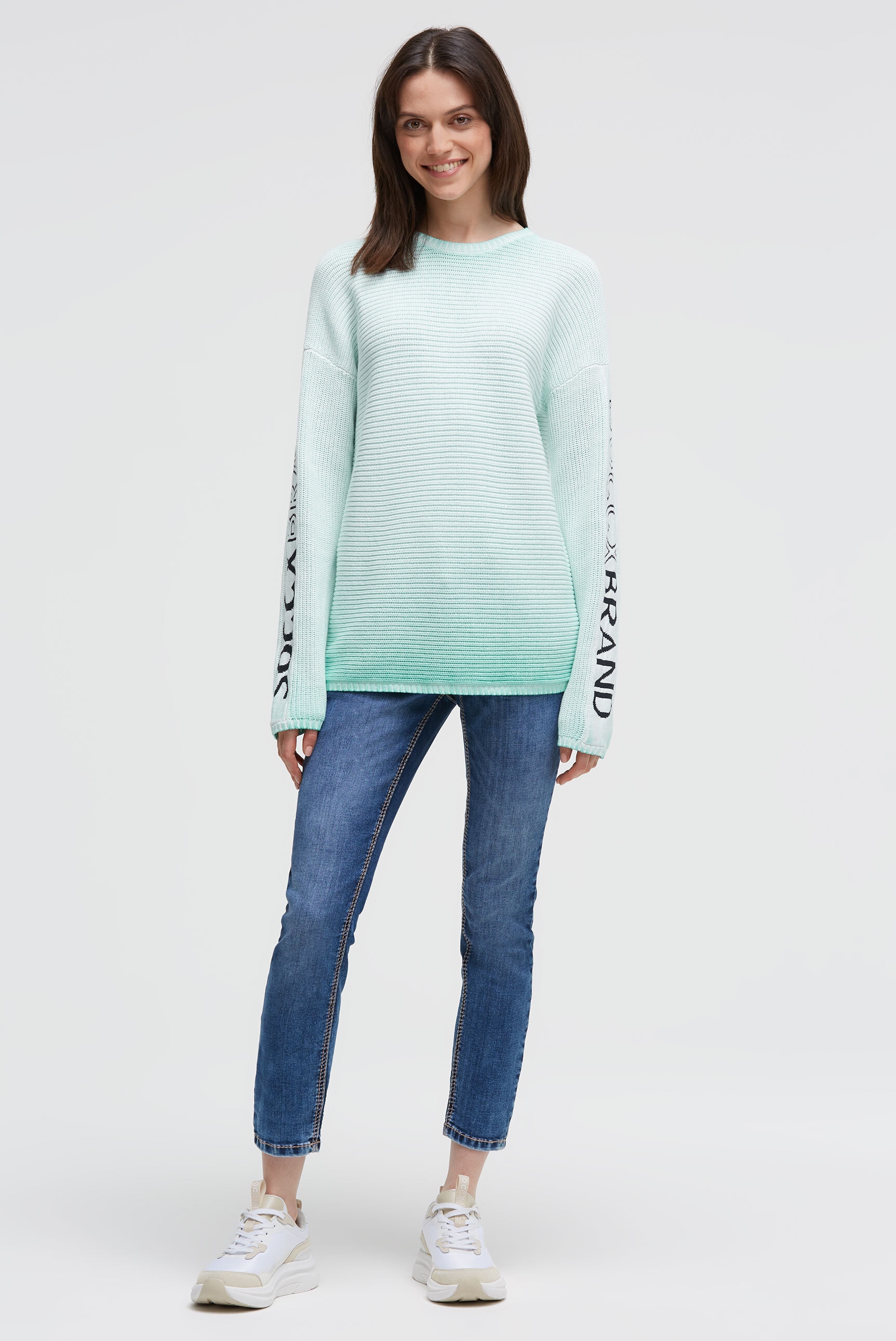 SOCCX Rundhalspullover aus Baumwolle