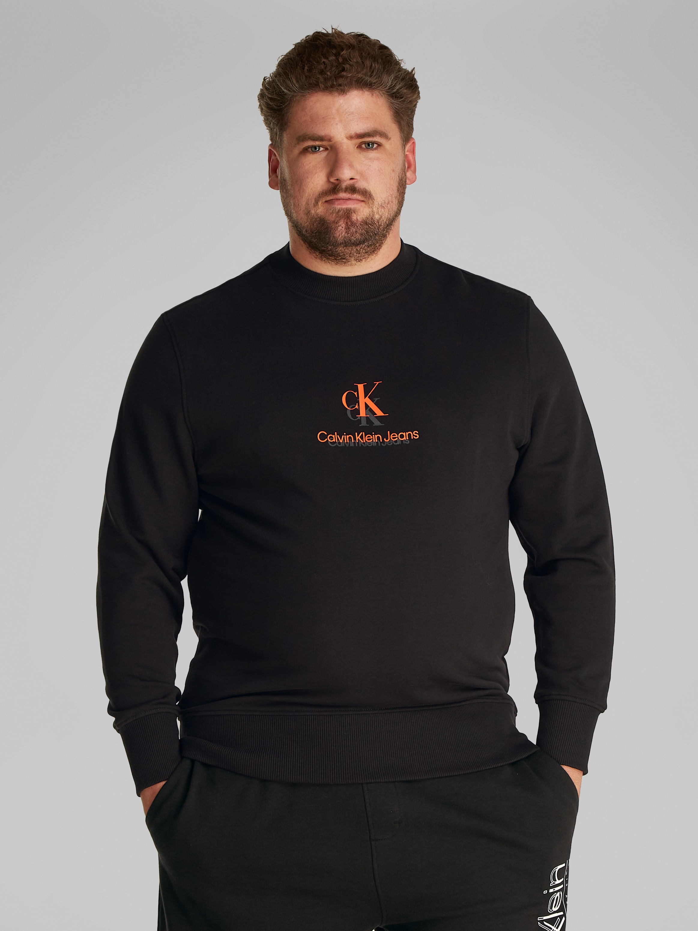 Calvin Klein Jeans Plus Sweatshirt "PLUS SHADOW LOGO CREW NECK", in großen günstig online kaufen