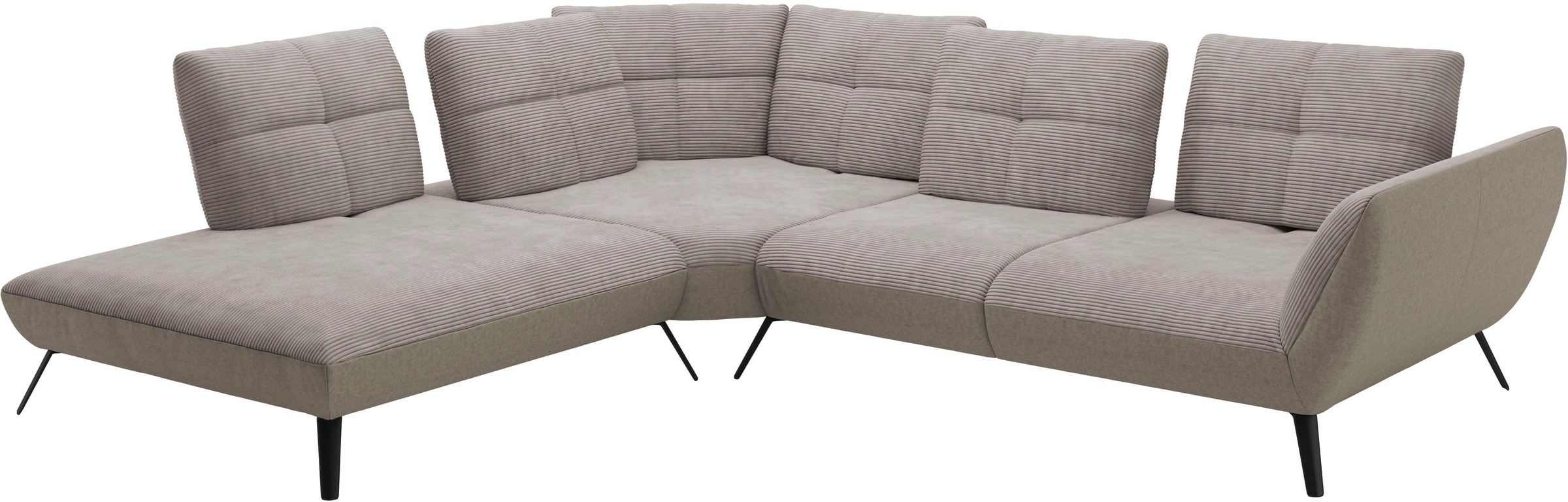 Places of Style Ecksofa »Mikado L-Form«, inkl. Sitztiefenverstellung und Armteilverstellung