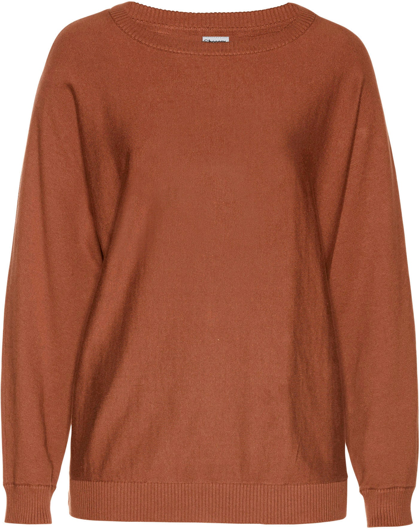 bonprix Strickpullover »Pullover mit Fledermausärmeln« im Feinstrick mit hohem Baumwollanteil, mit Fledermausärmeln