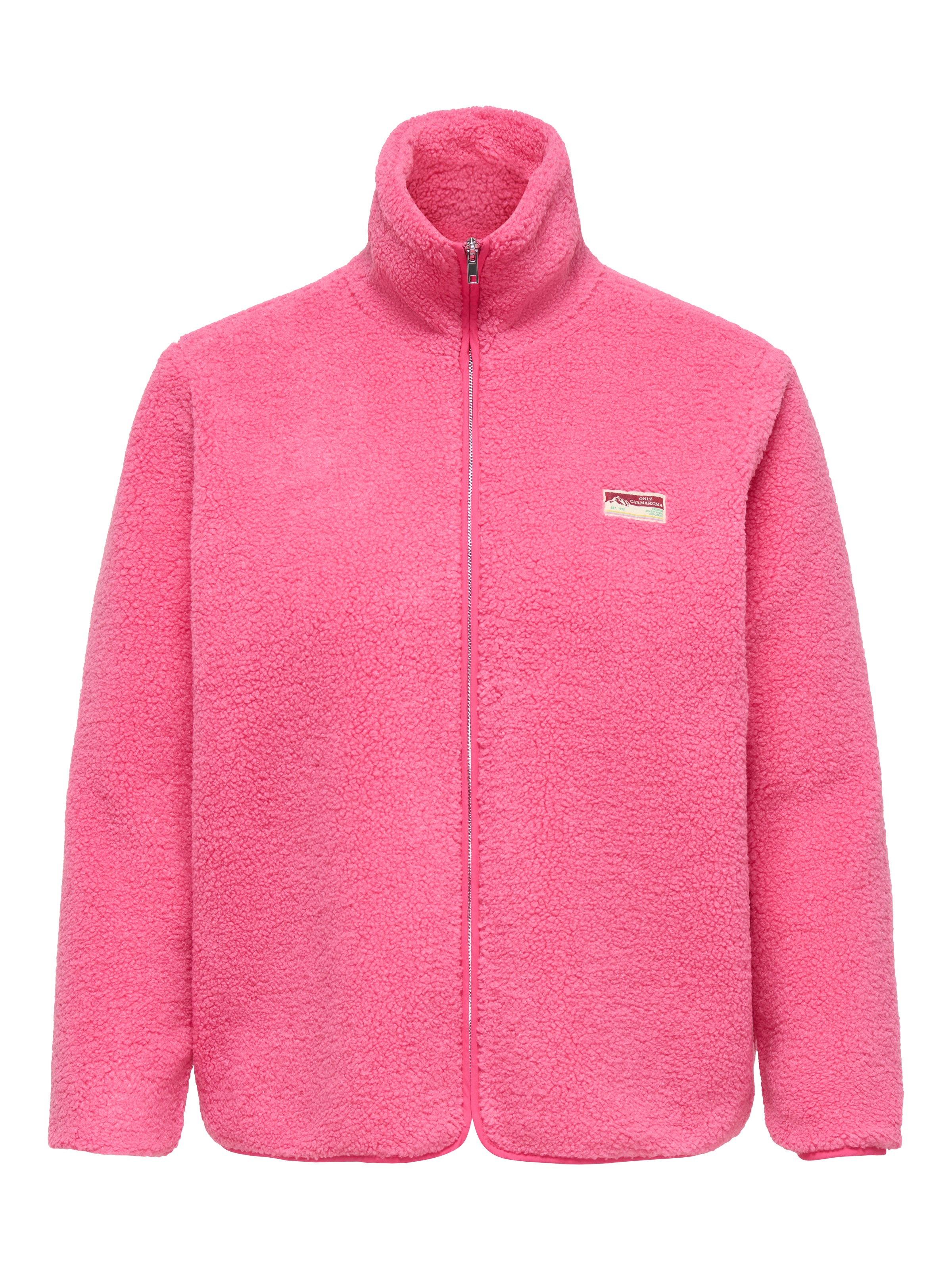 ONLY CARMAKOMA Plüschjacke »CARHOLLY TEDDY L/S ZIP SWT«