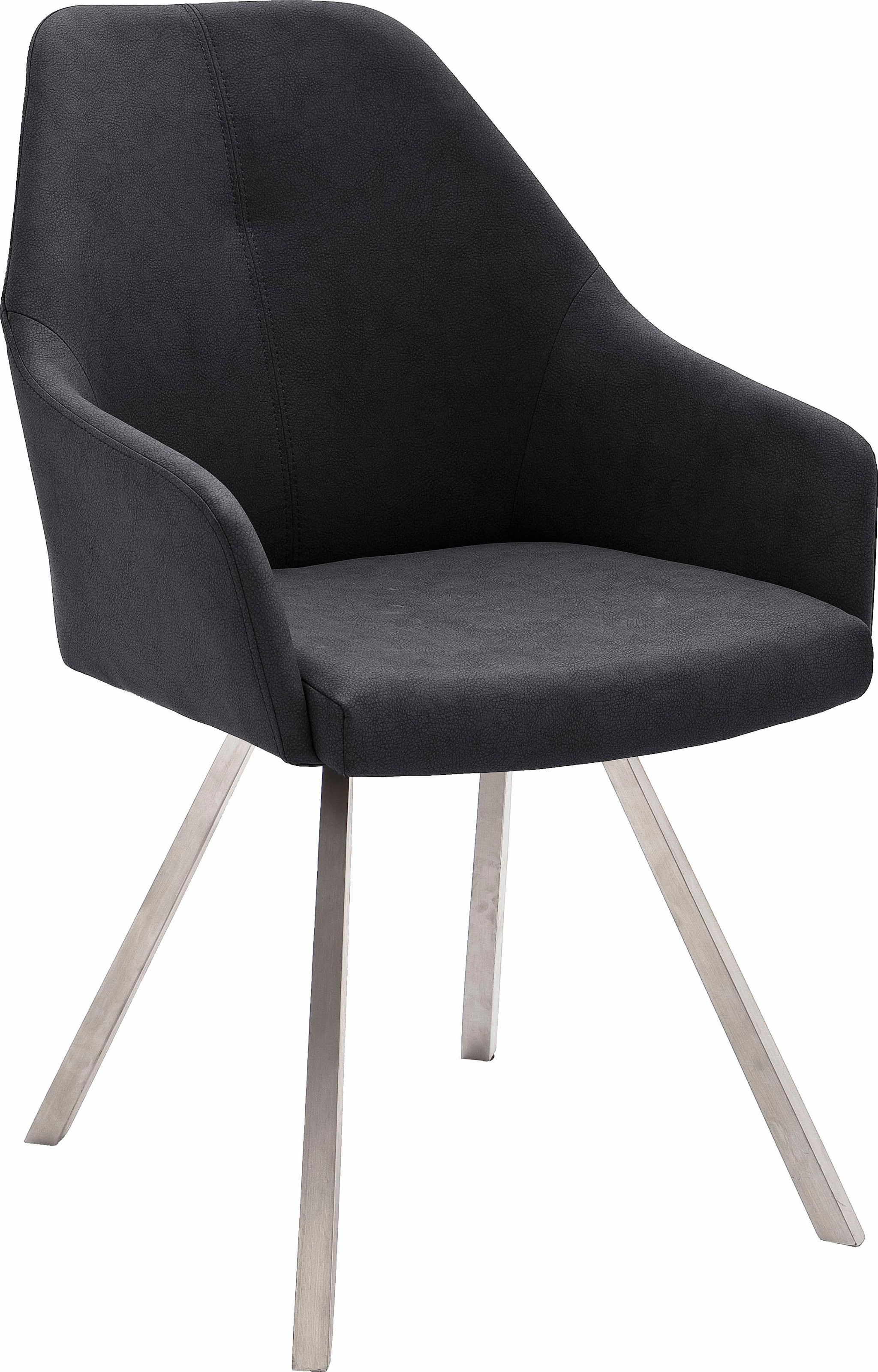 MCA furniture 4-Fußstuhl "Madita A-eckig", (Set), 2 St., Kunstleder, Stuhl günstig online kaufen