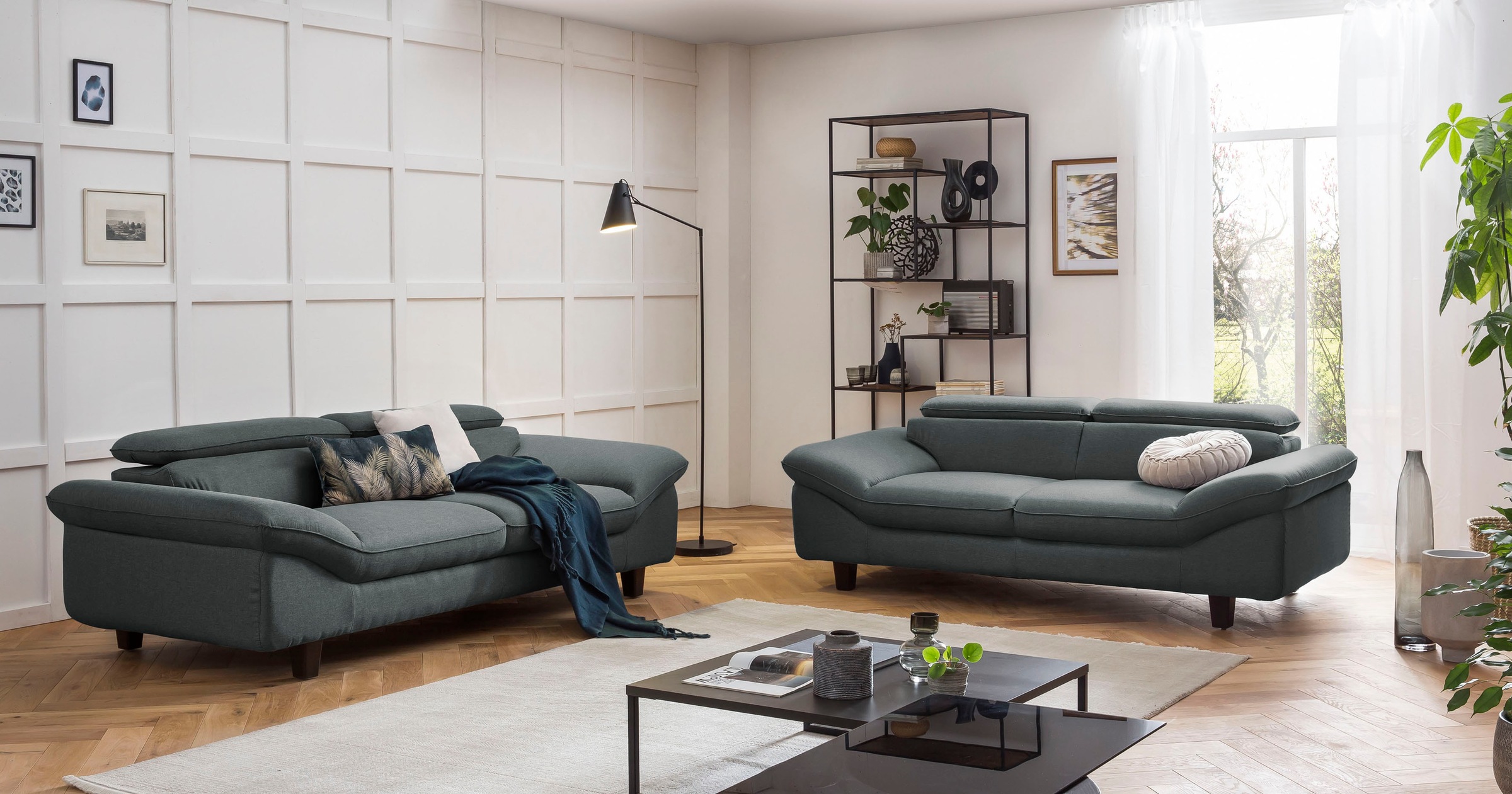 Home affaire 2-Sitzer »Pilot«, Big-Sofa mit Kopfteilverstellung