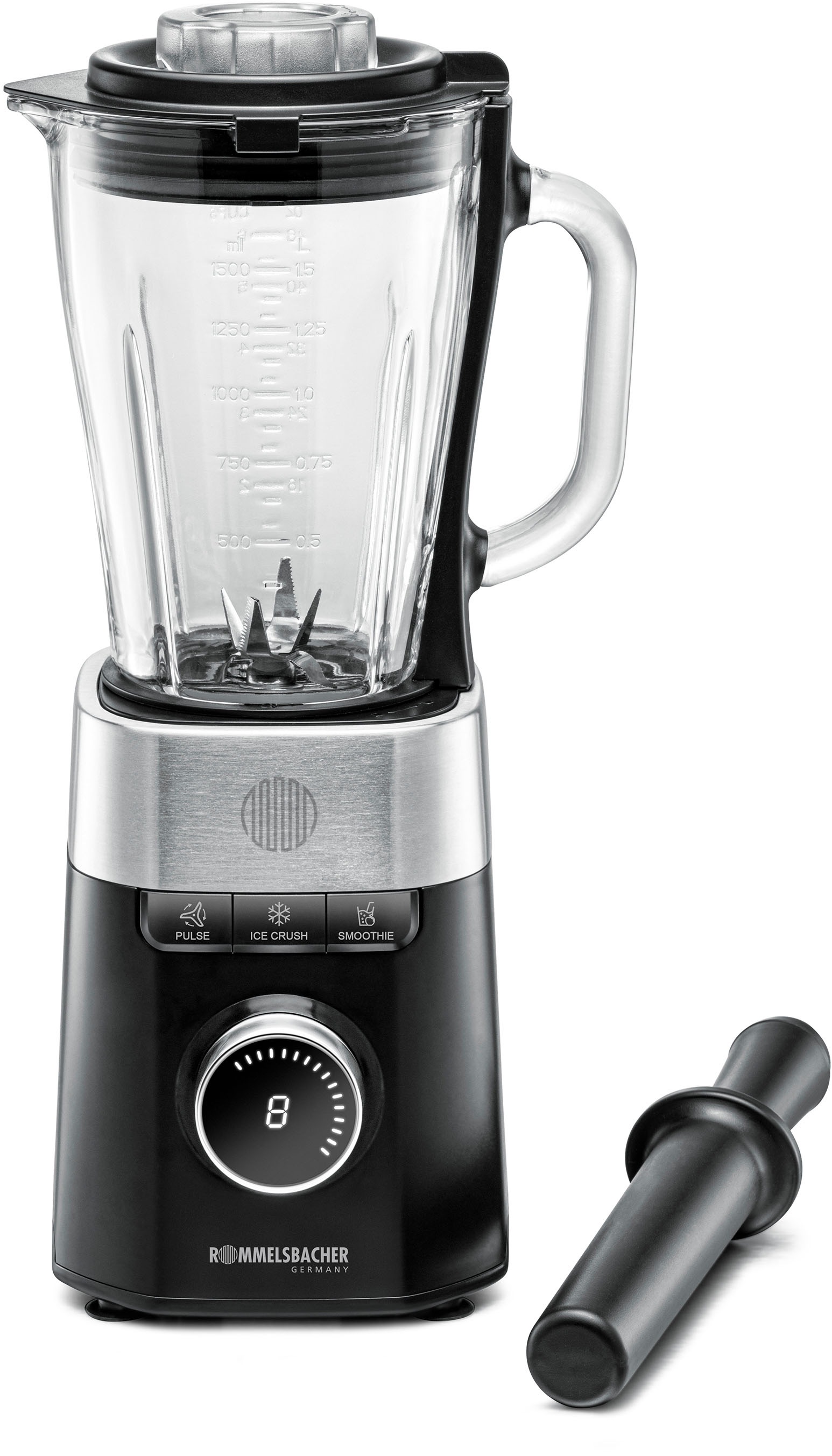 ROMMELSBACHER Standmixer "MX 1260", B:19cm H:43,5cm T:17cm, schwarz, Zerkleinerer