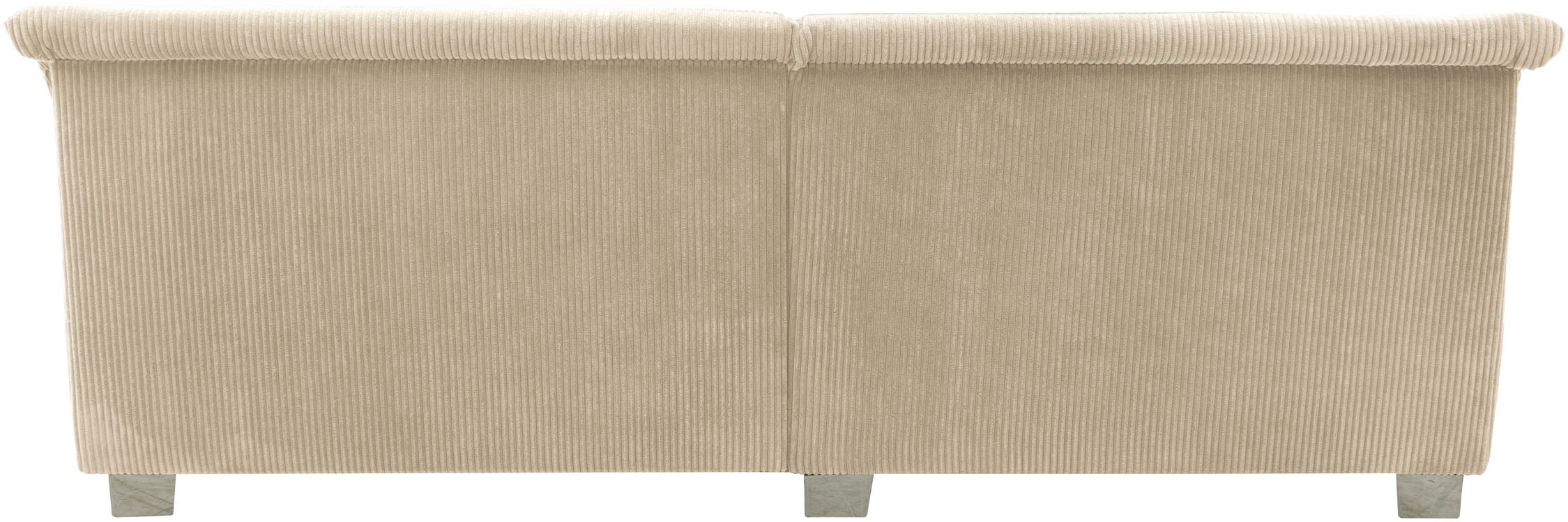 DOMO collection Ecksofa »100031 kompakte Stellmaße, komfortabel und bequem, L-Form«, wahlweise mit Bettfunktion und Armteilverstellung. Breite 234cm