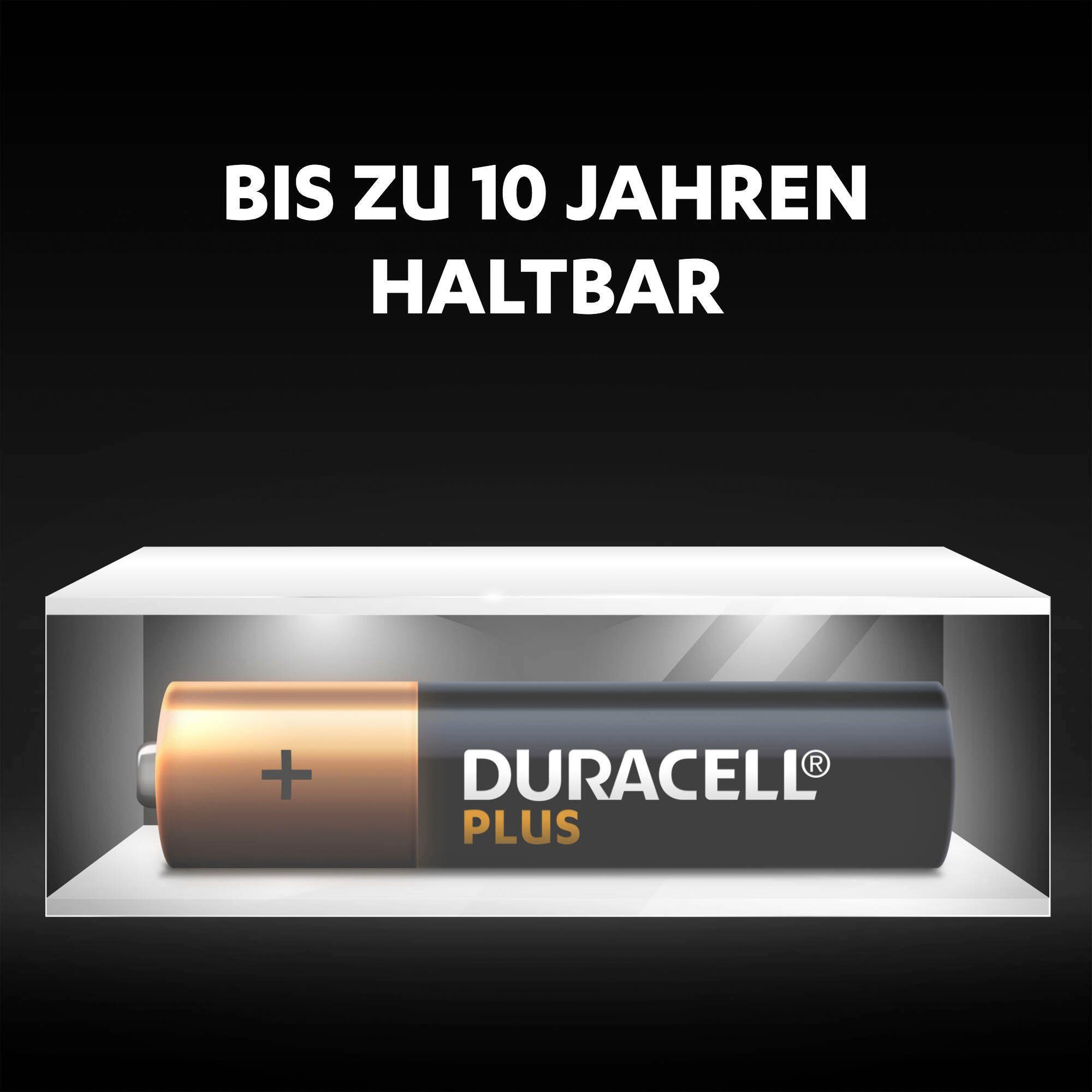 Duracell Batterie »20+ 20 Pack: 20x Mignon/AA/LR06 + 20x Micro/AAA/LR03«, LR03, 1,5 V, (Spar-Set, 40 St., Alkaline Batterie, 40 Stück), 1,5V