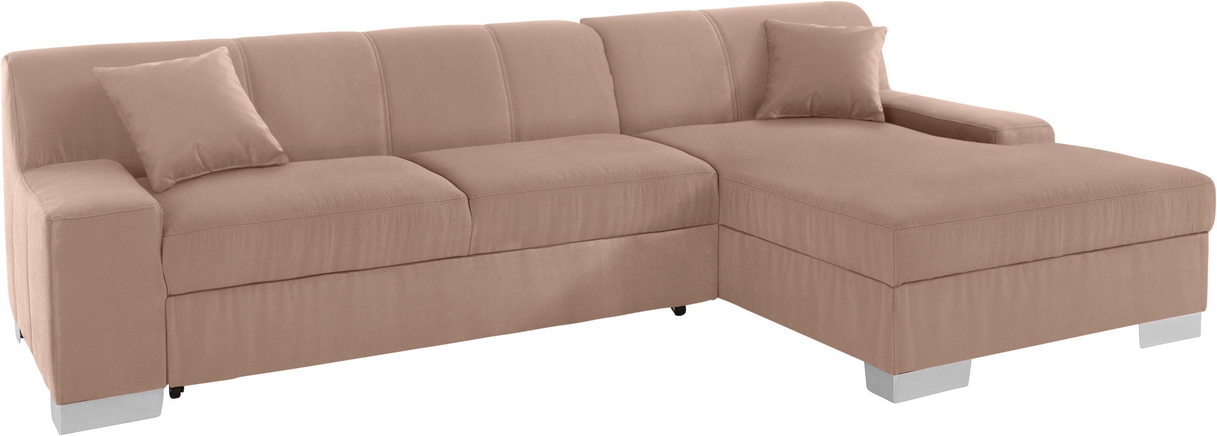 DOMO collection Ecksofa "Pilar L-Form", mit Ottomane, wahlweise mit Bettfun günstig online kaufen