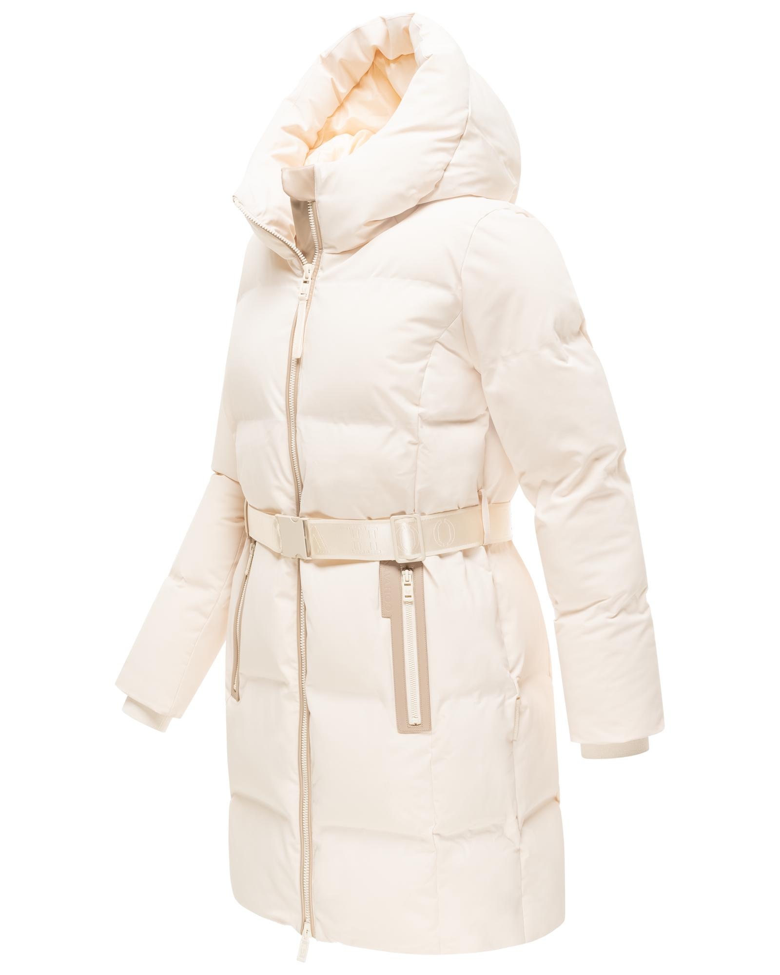 Navahoo Steppmantel »Wolkenwichtel 14« Warmer Wintermantel mit Kapuze und Taillengürtel