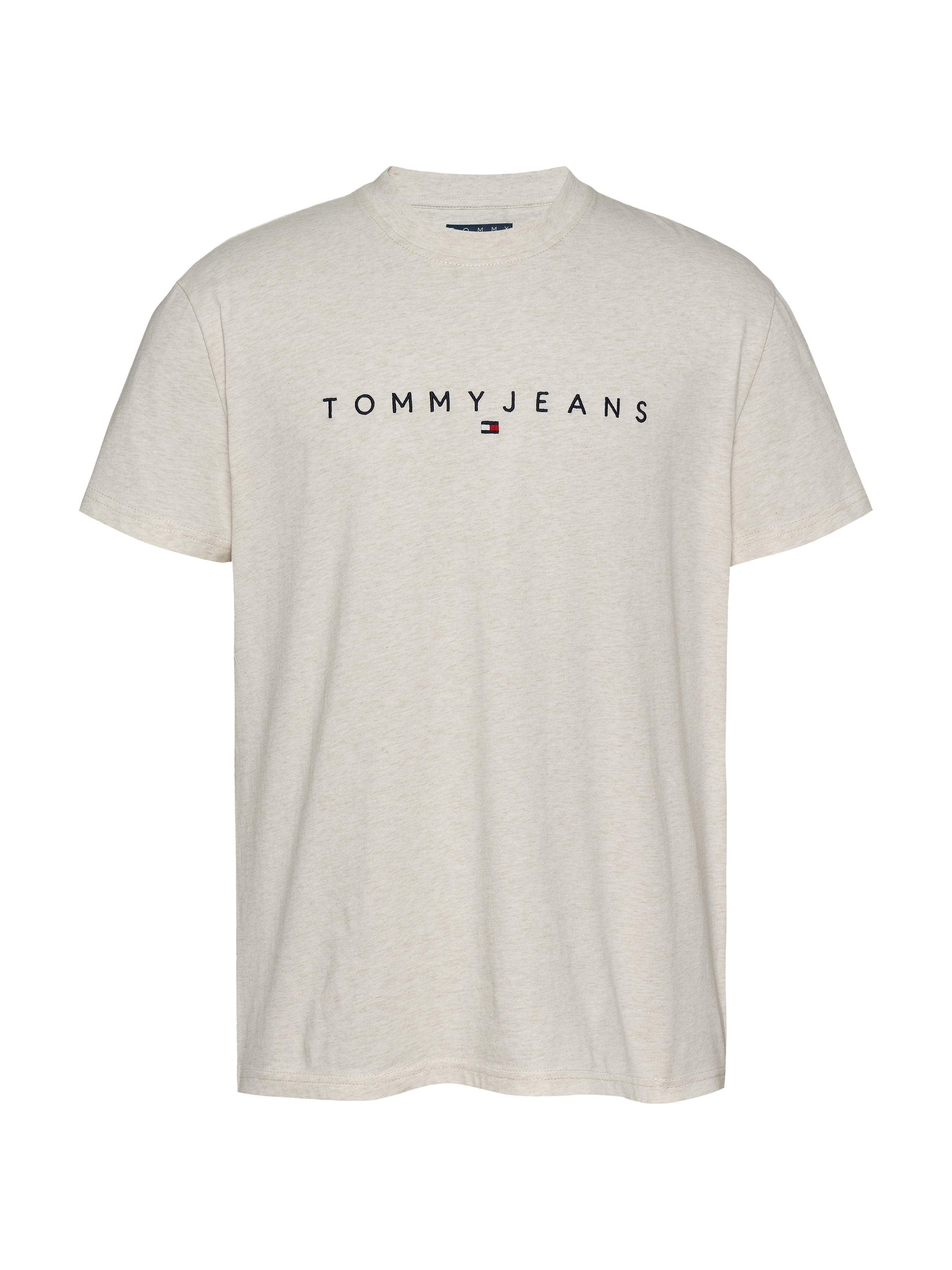 Tommy Jeans Plus Rundhalsshirt »TJM REG LINEAR LOGO TEE EXT«, in Große Größen, Logodruck und Stickerei