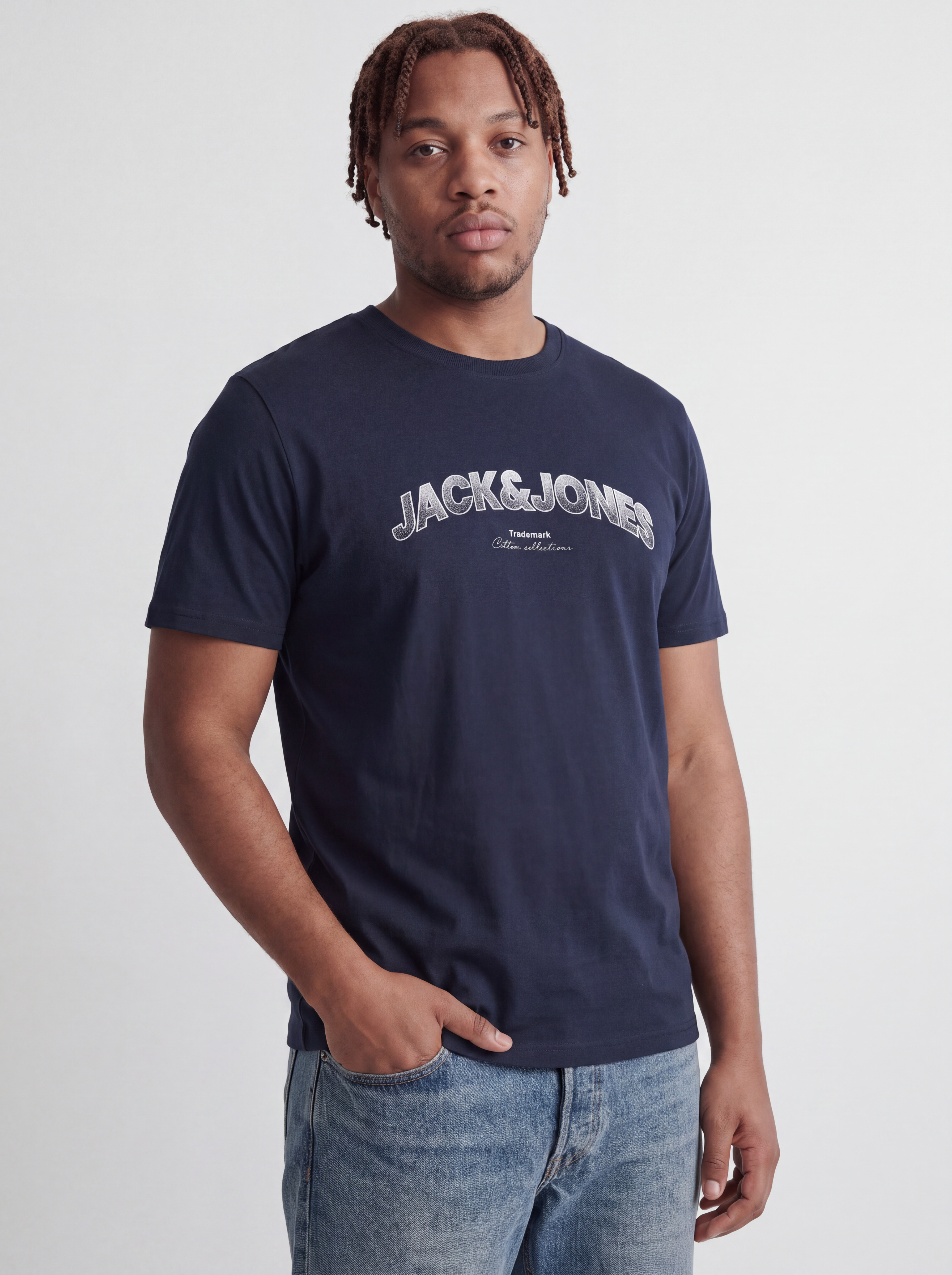Jack & Jones PlusSize Rundhalsshirt "JJAVERY TEE SS CREW NECK PLS" Baumwolle, normal geschnitten