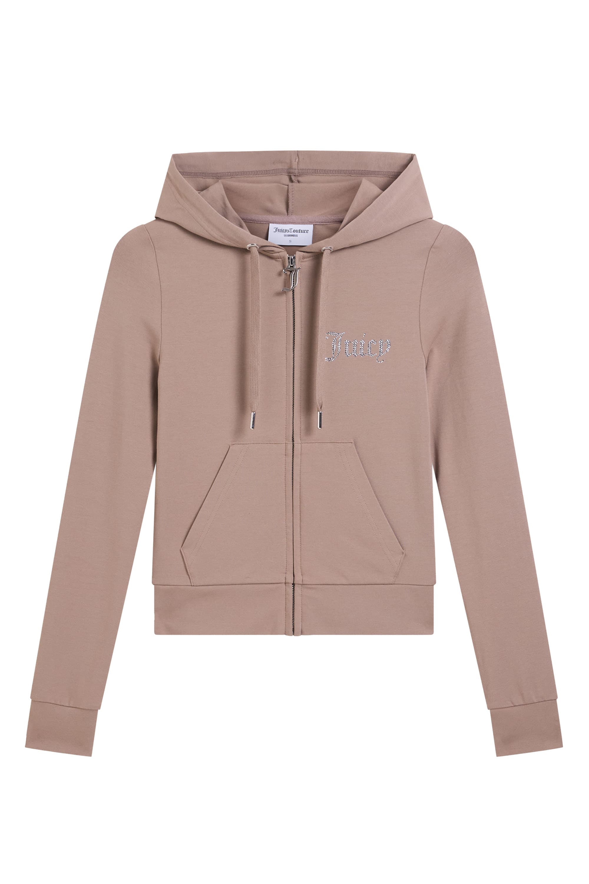 Juicy Couture "OOLA DIAMANTE JERSEY HOODIE. Damen" mit Kapuze Trainingsjacke Damen, Sweatjacke mit Kapuze, Jersey, mit Glitzer, Sale