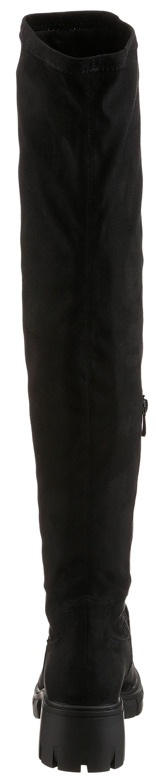 Aniston SHOES Overkneestiefel, zum Schlupfen, mit kurzem Innen-Reißverschluss - NEUE KOLLEKTION