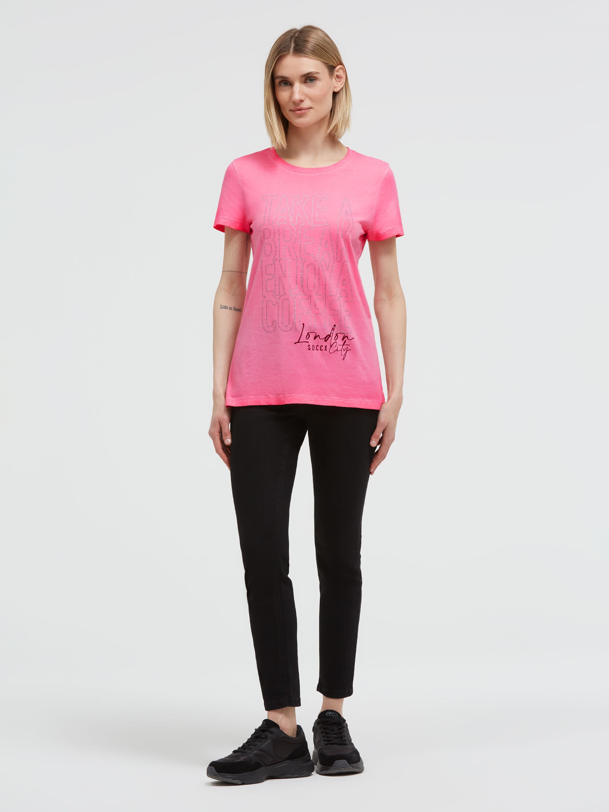 SOCCX Rundhalsshirt aus Baumwolle