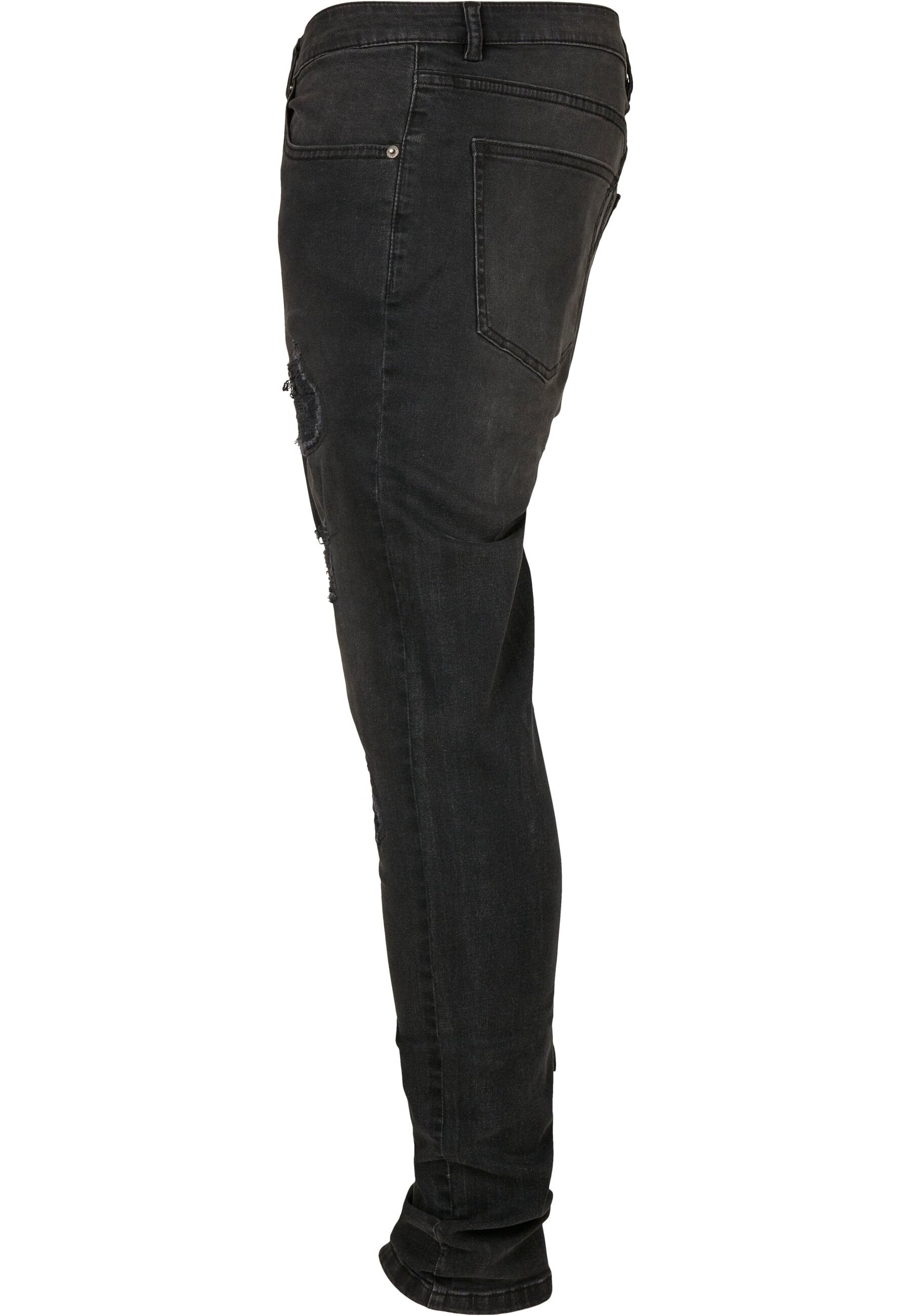 URBAN CLASSICS Bequeme Jeans »Urban Classics Herren Heavy Destroyed Slim Fit Jeans«, (1 tlg.)