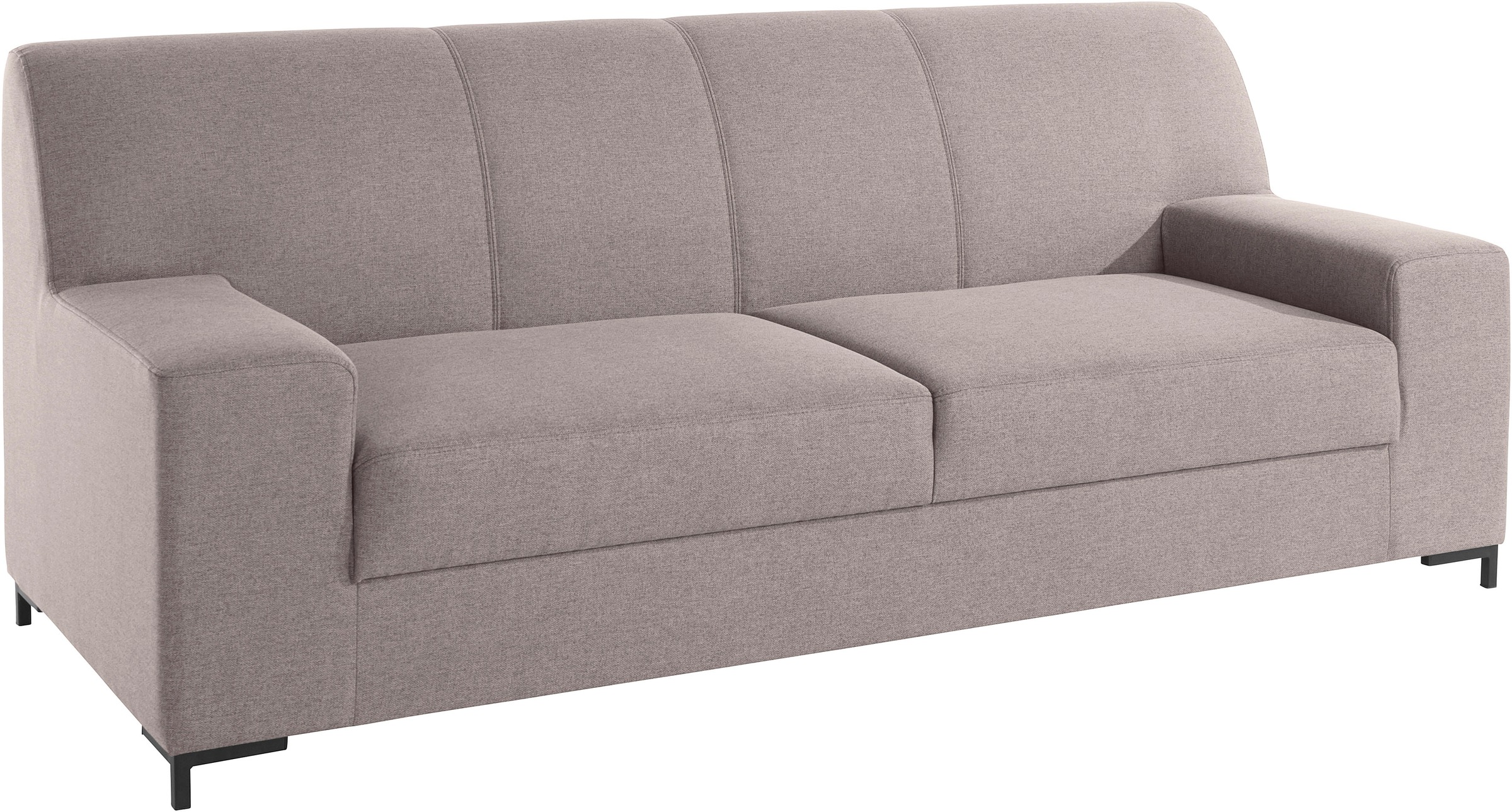 DOMO collection 2-Sitzer »Ledas kubisch und komfortabel, flache Armlehnen, eleganter Fuß,« in vielen Farben erhältlich