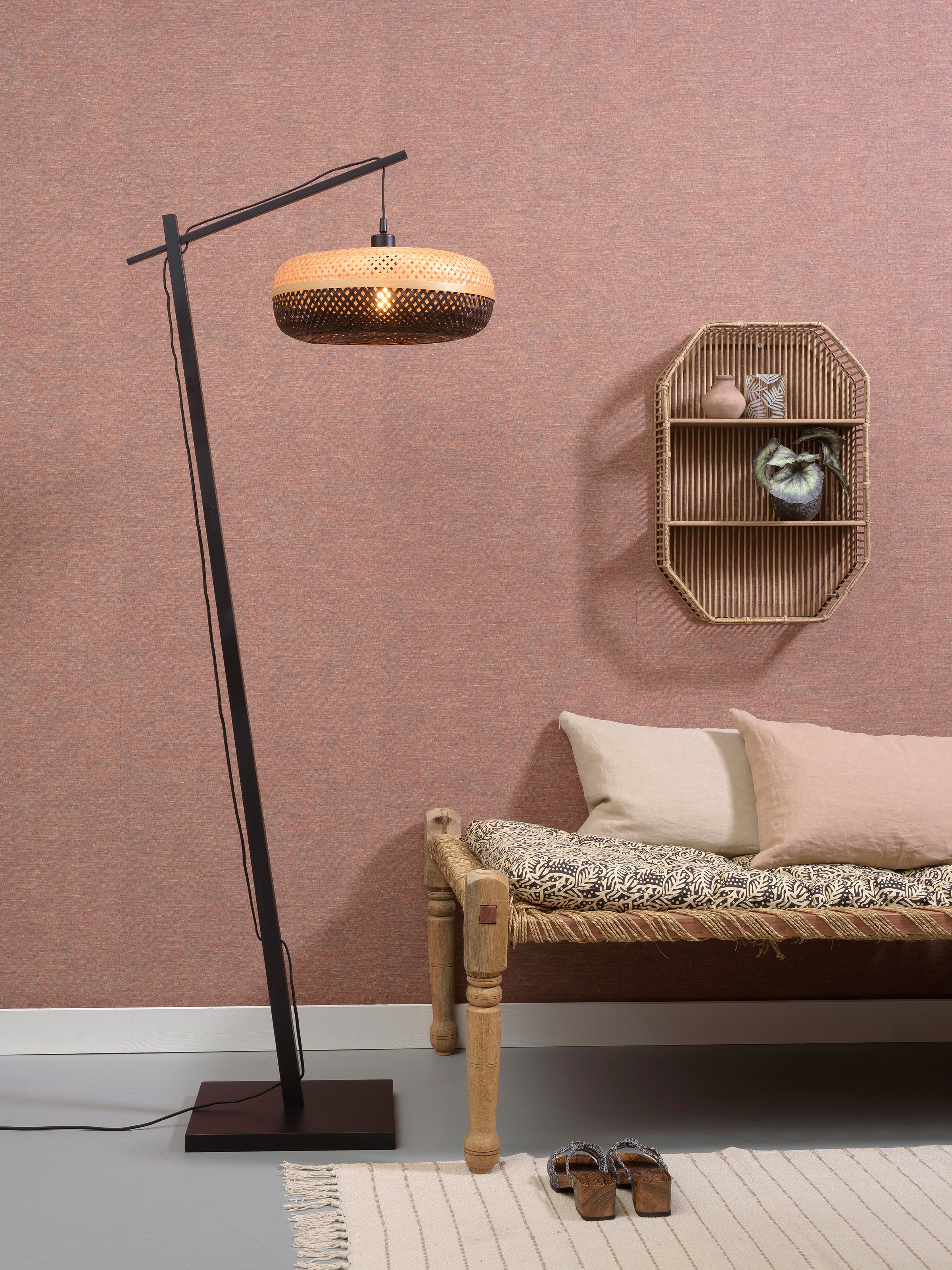 GOOD&MOJO Stehlampe »Palawan«, Leuchtmittel E27 | ohne Leuchtmittel