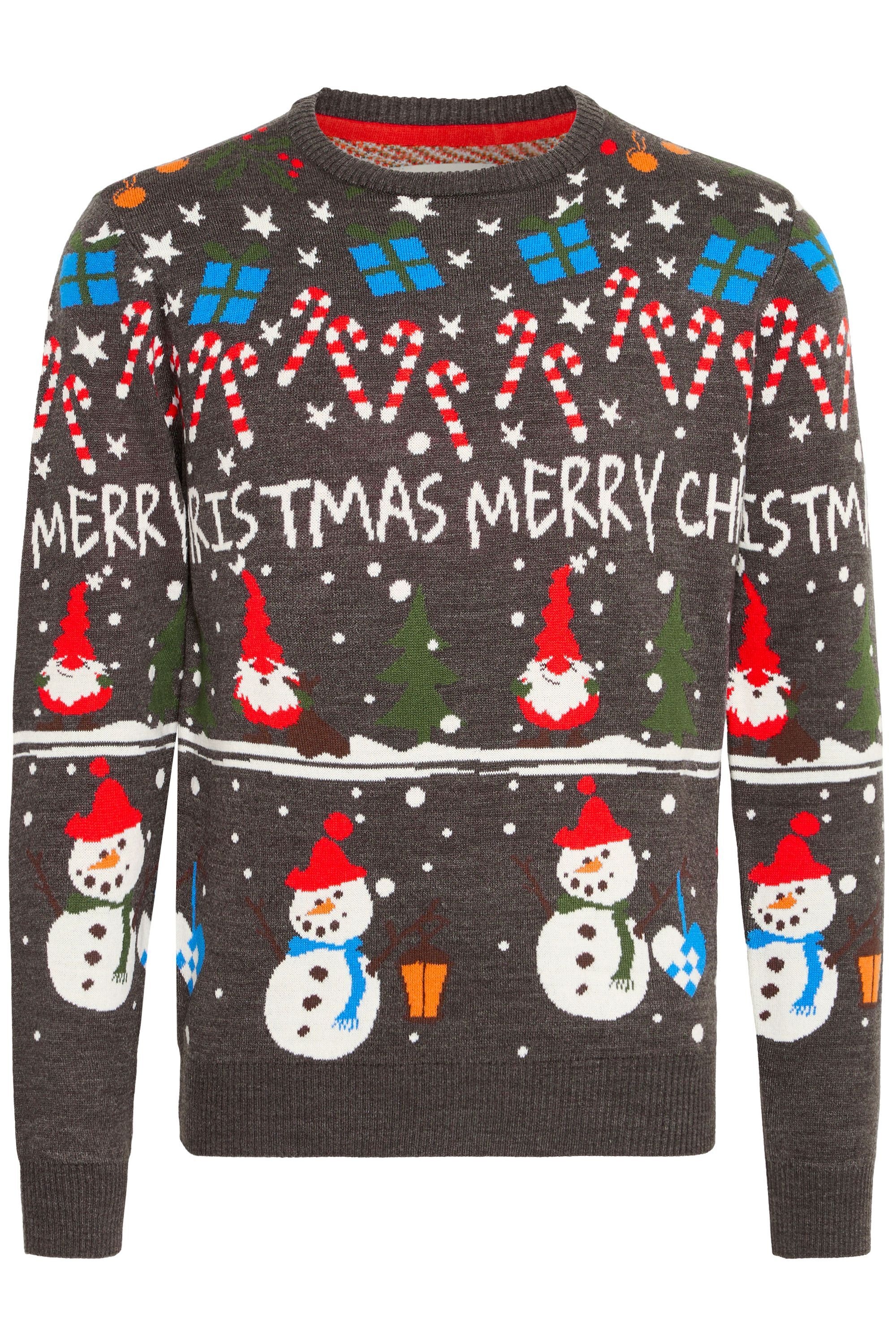 Blend Strickpullover "BHCHRISTIAN", Weihnachtlicher Grobstrickpullover günstig online kaufen