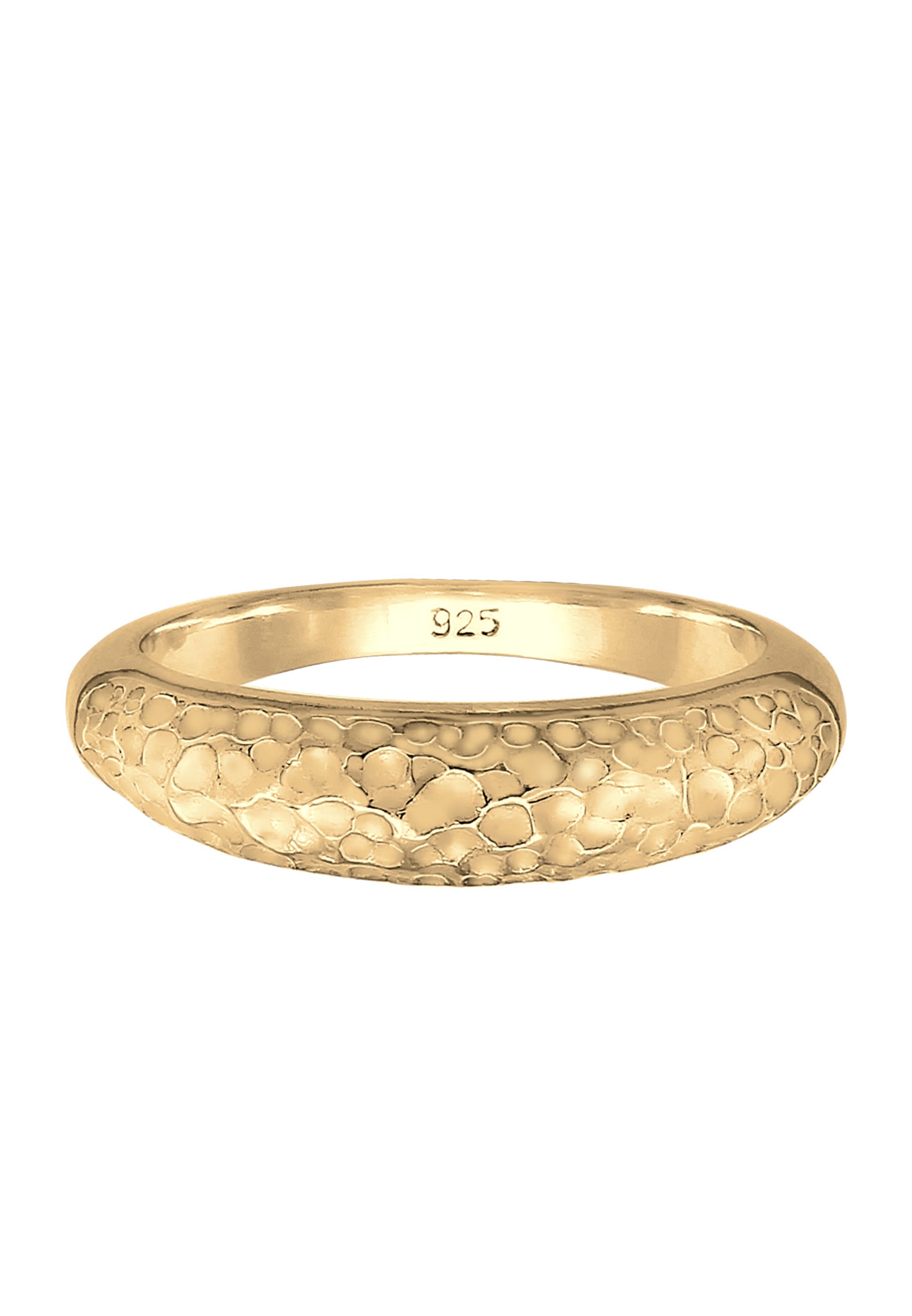 Elli Fingerring »Bandring Basic Gehämmert Trend Cool 925 Silber«