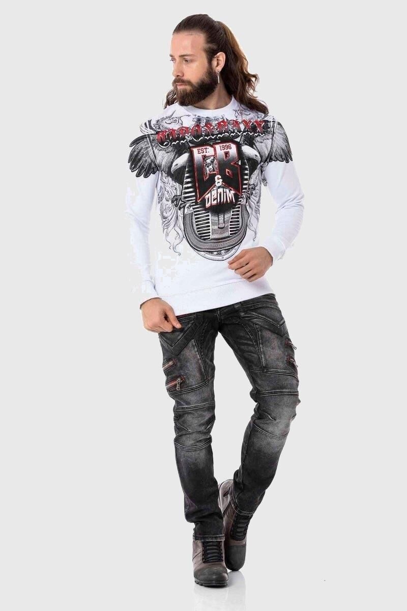 Cipo & Baxx T-Shirt »Sweatshirts«, mit coolem Print