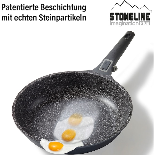 STONELINE Pfannen-Set »Imagination Plus«, Aluminiumguss, (Set, 3 tlg.), einzigartige  Steinpartikel-Beschichtung, Induktion bestellen | BAUR