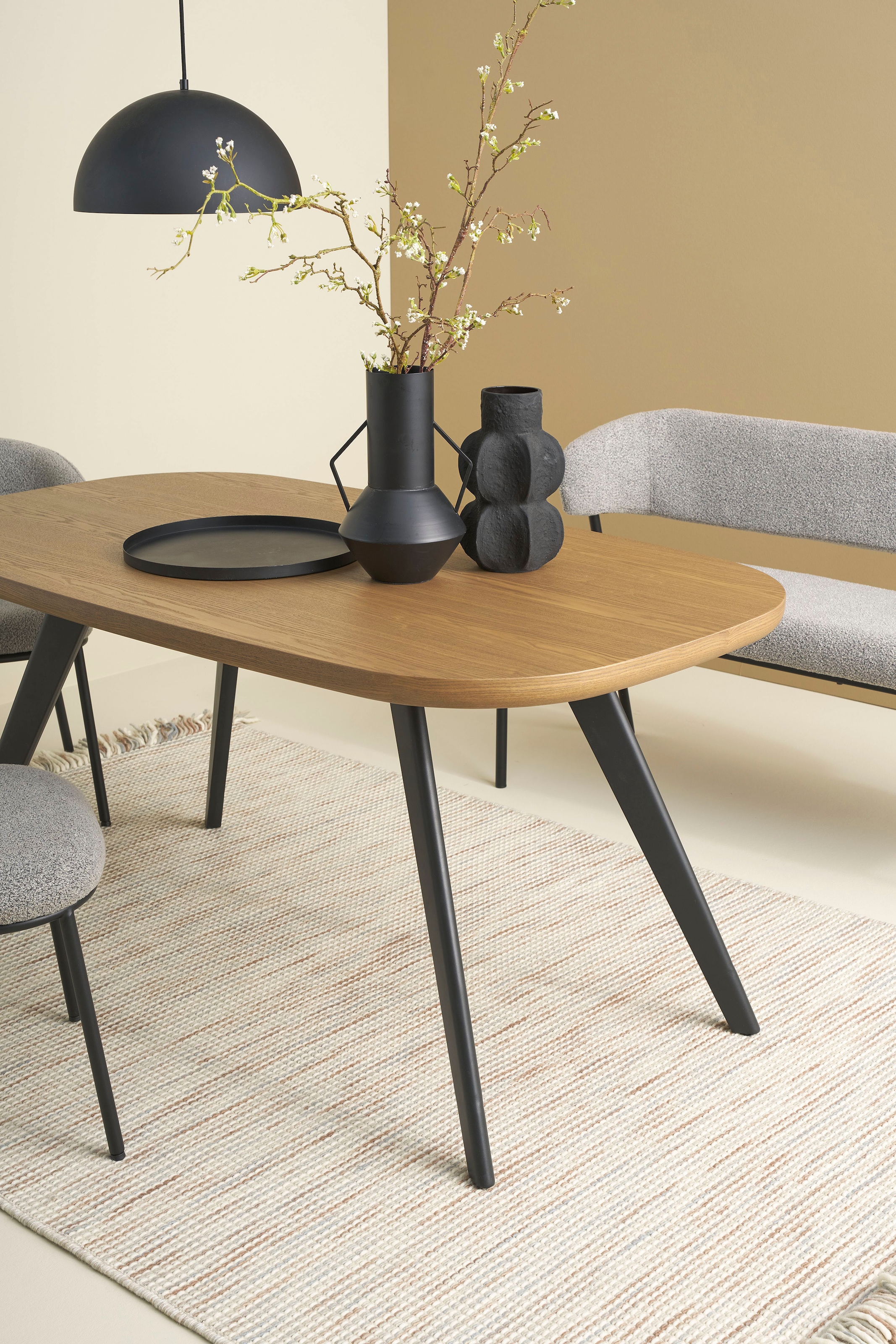 SCHÖNER WOHNEN-Kollektion Esstisch »LARVIK« 1 Stk. tlg. in 160 cm oder 200 cm mit abgerundeter Kante