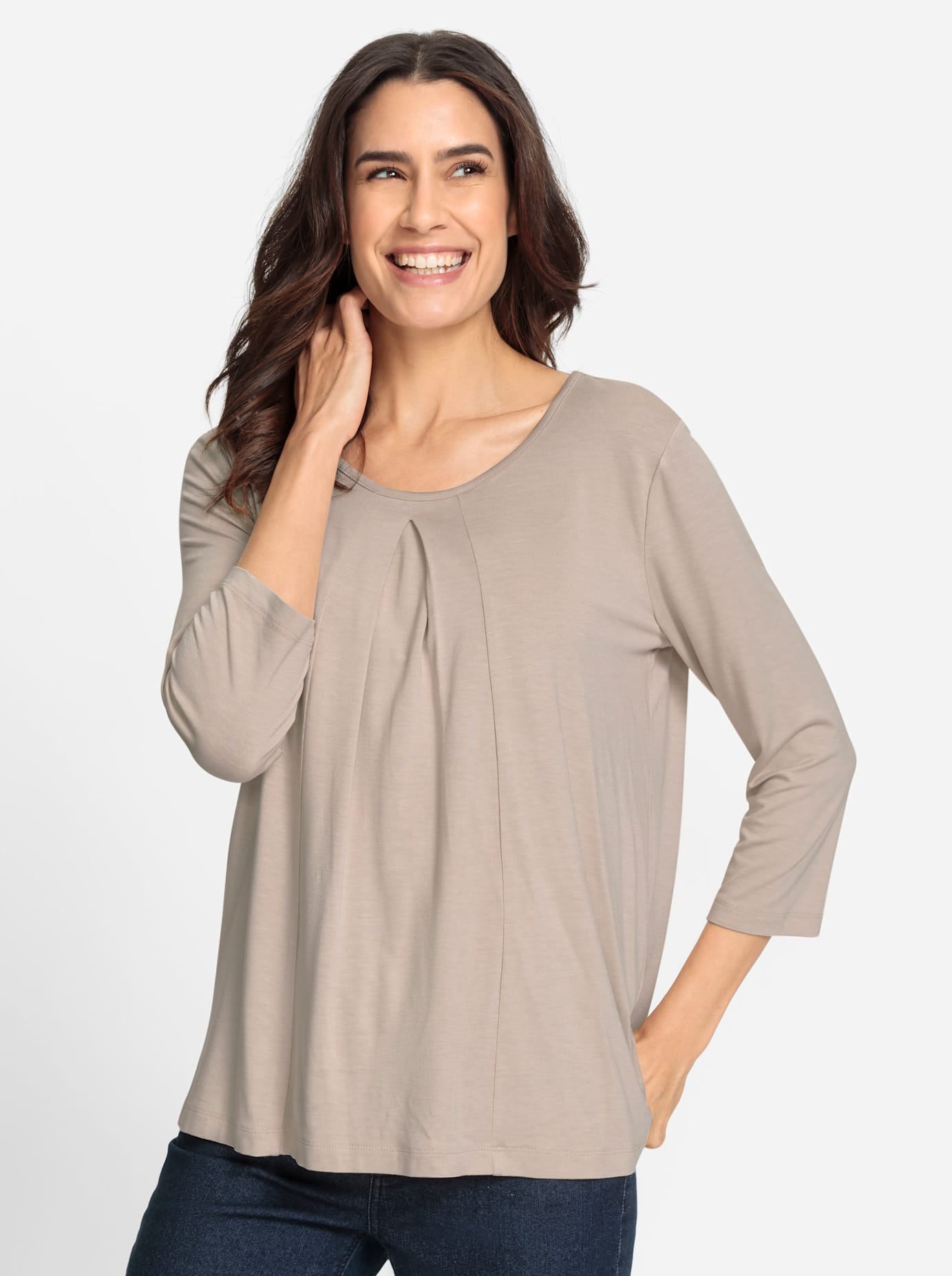 Inspirationen 3/4-Arm-Shirt "Rundhals-Shirt" 1 Stk. günstig online kaufen