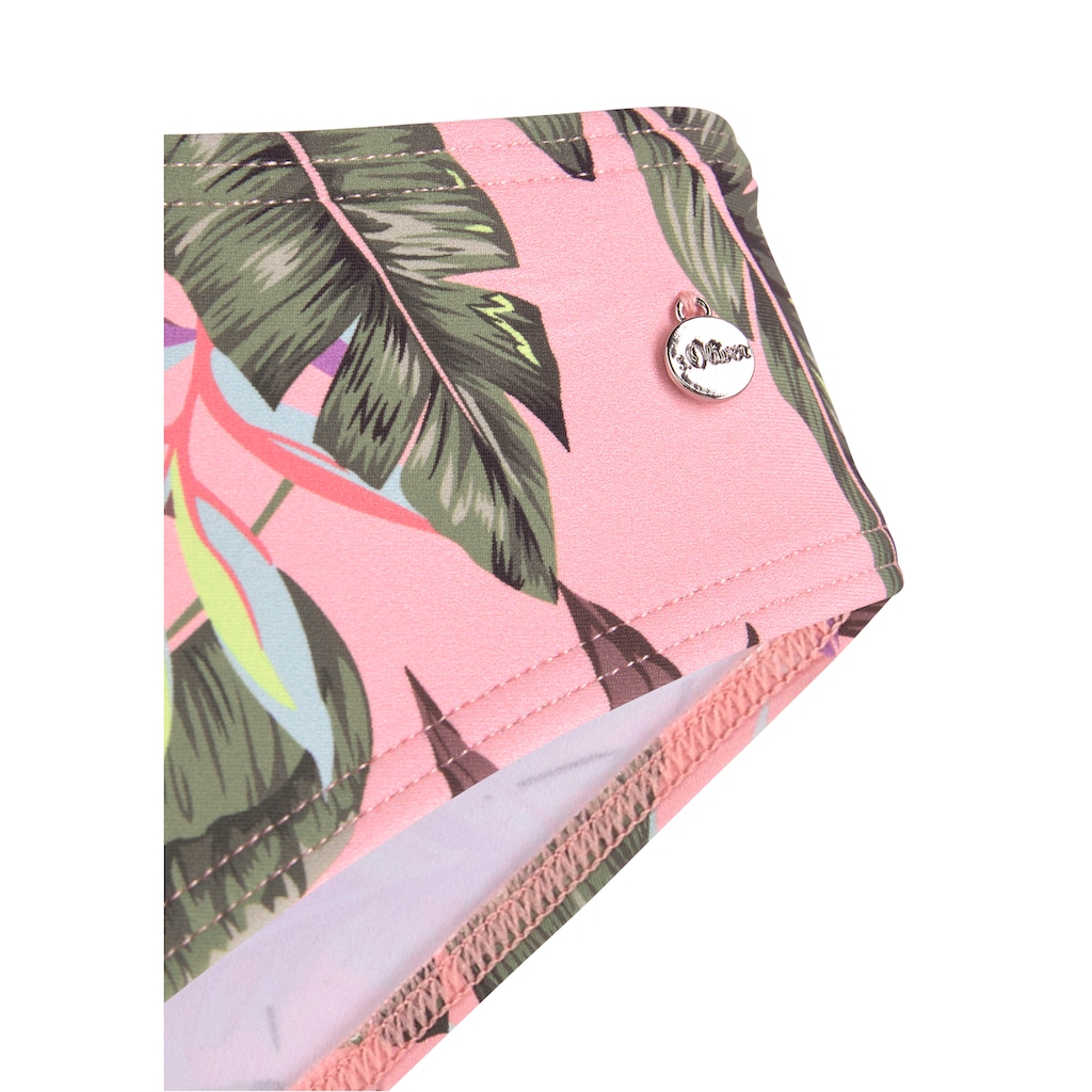 s.Oliver Bikini-Hose »Azalea«, mit tropischem Druck