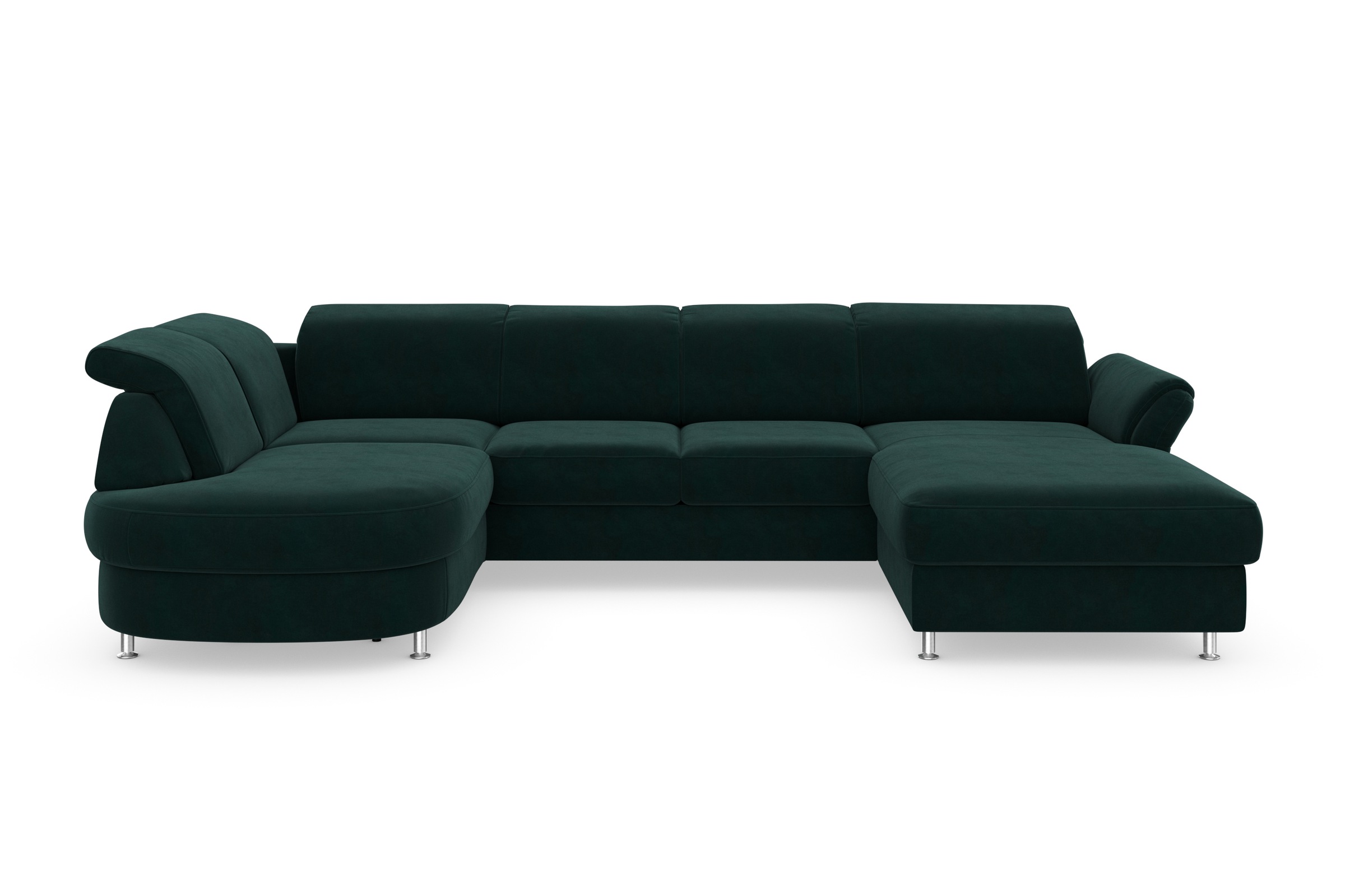 sit&more Wohnlandschaft »Apulia U-Form«, wahlweise Bettfunktion, Bettkasten und Kopf- und Armteilverstellung