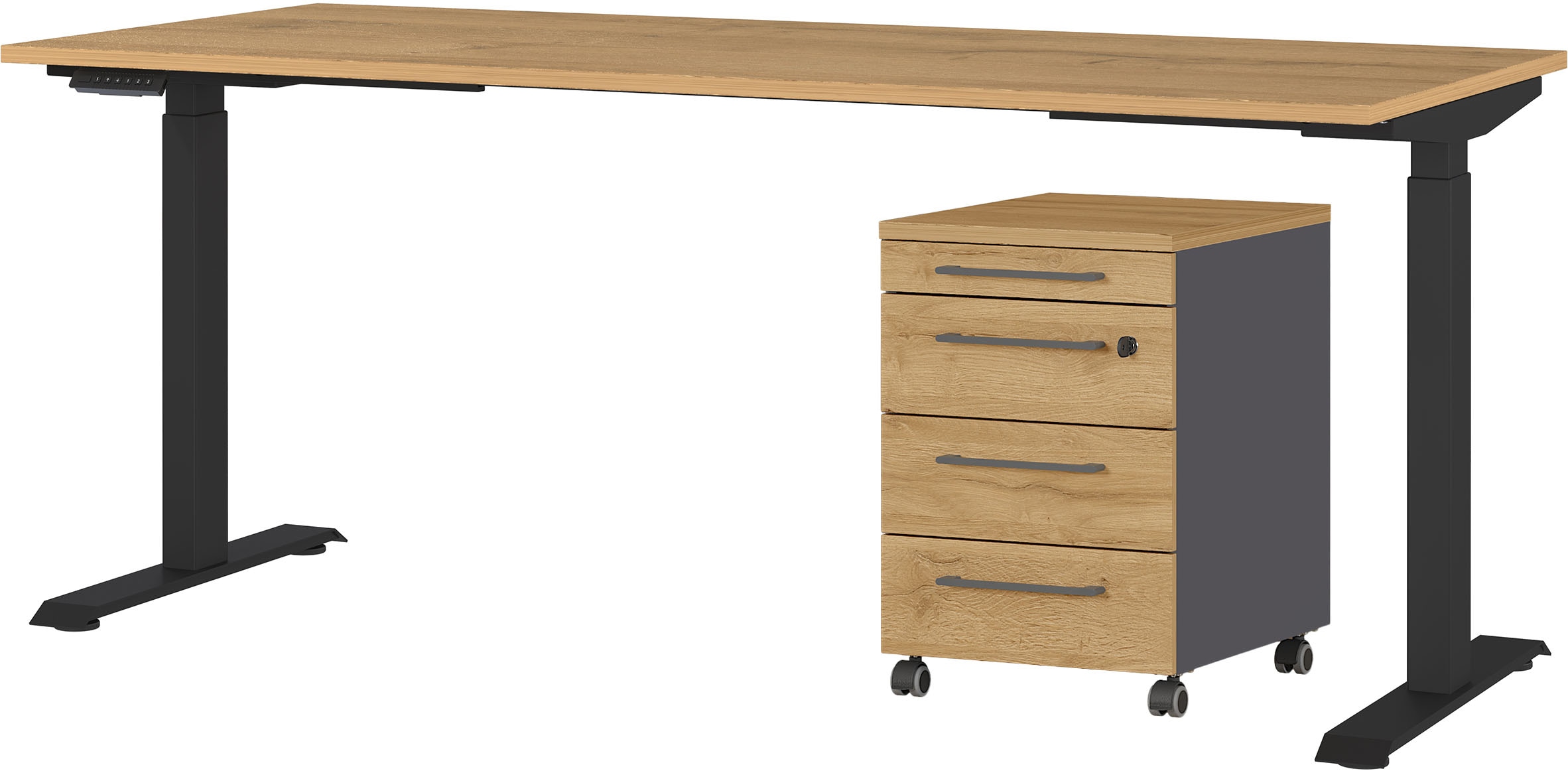 GERMANIA Büromöbel-Set "Agenda" Set bestehend aus höhenverstellbarem Schrei günstig online kaufen