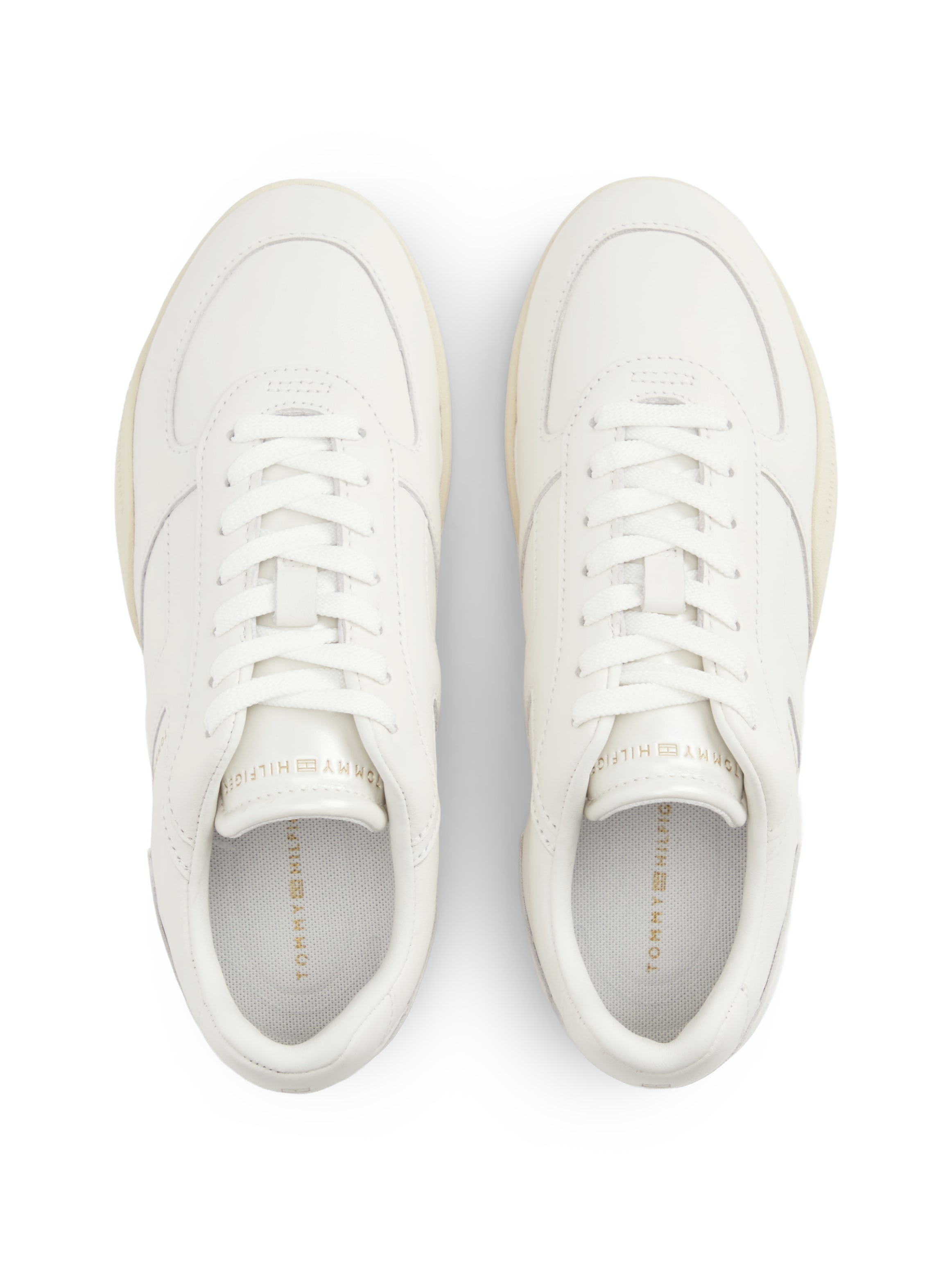 Tommy Hilfiger Keilsneaker »TH VINTAGE LOW RUNNER LEATHER«  Freizeitschuh, Halbschuh, Schürer mit seitlich hochgezogener Laufsohle
