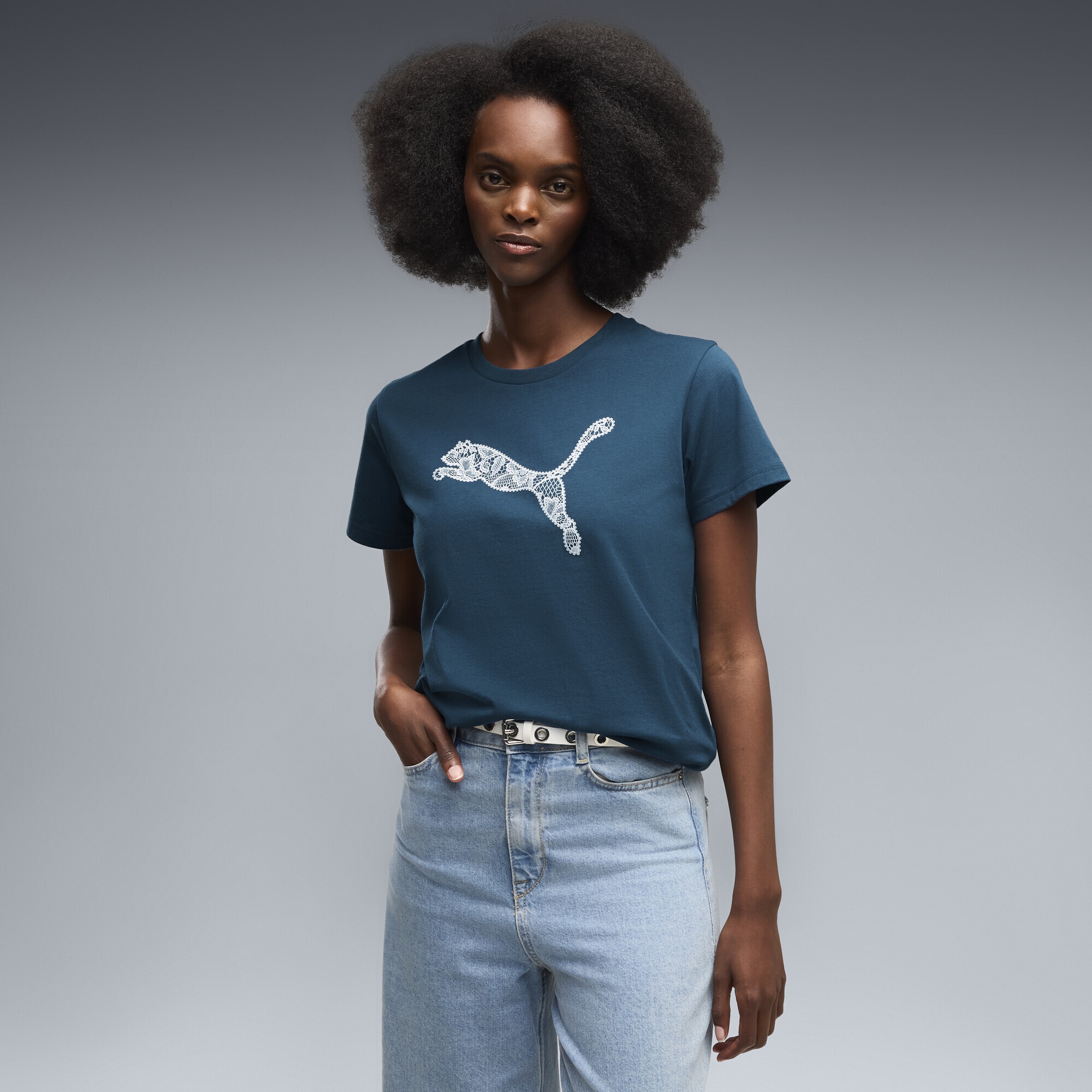 PUMA T-Shirt »Graphics Lace Cat T-Shirt Damen«