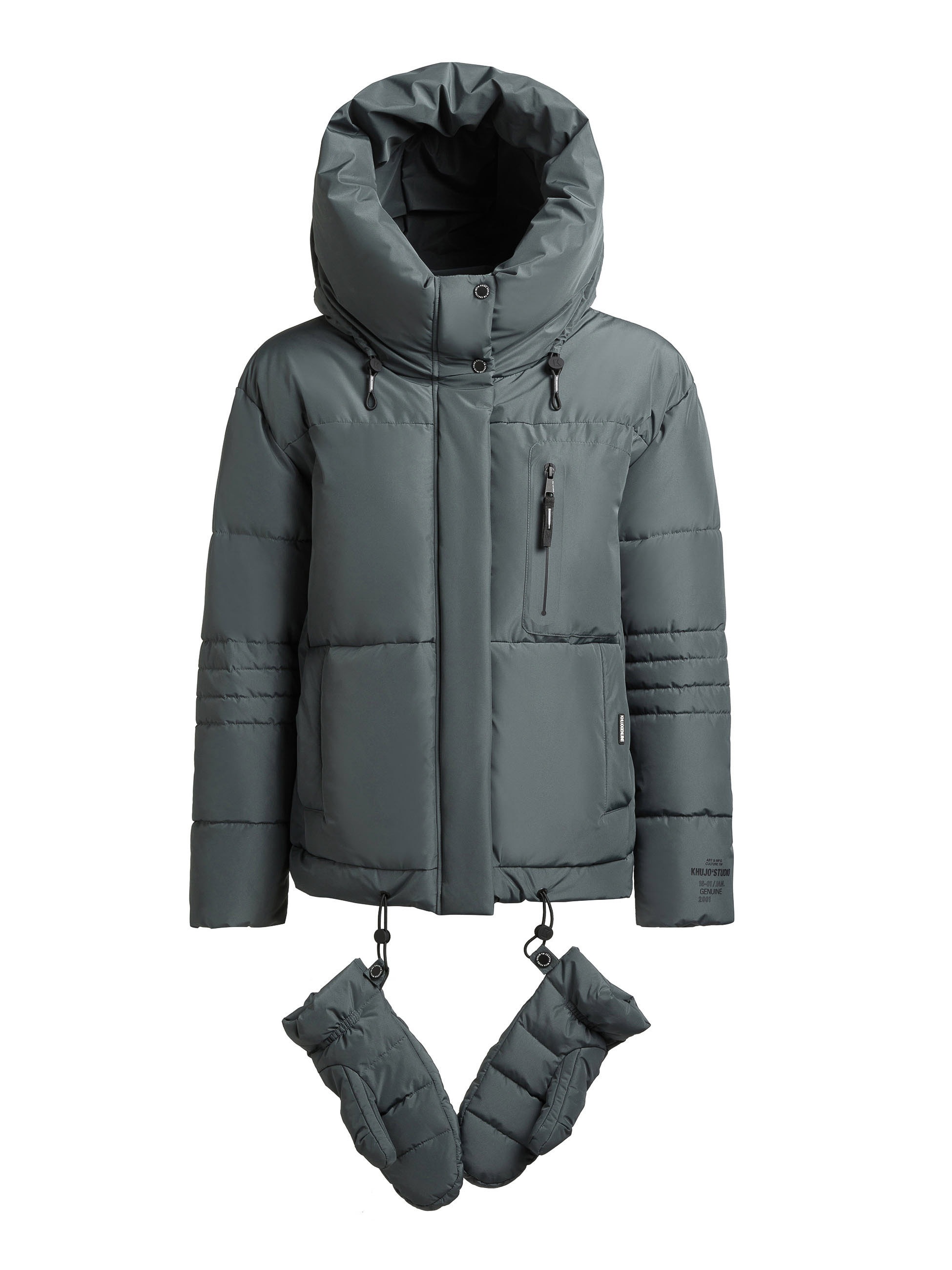 khujo Steppjacke "PEEKE2 WITH GLOVES" mit Kapuze günstig online kaufen