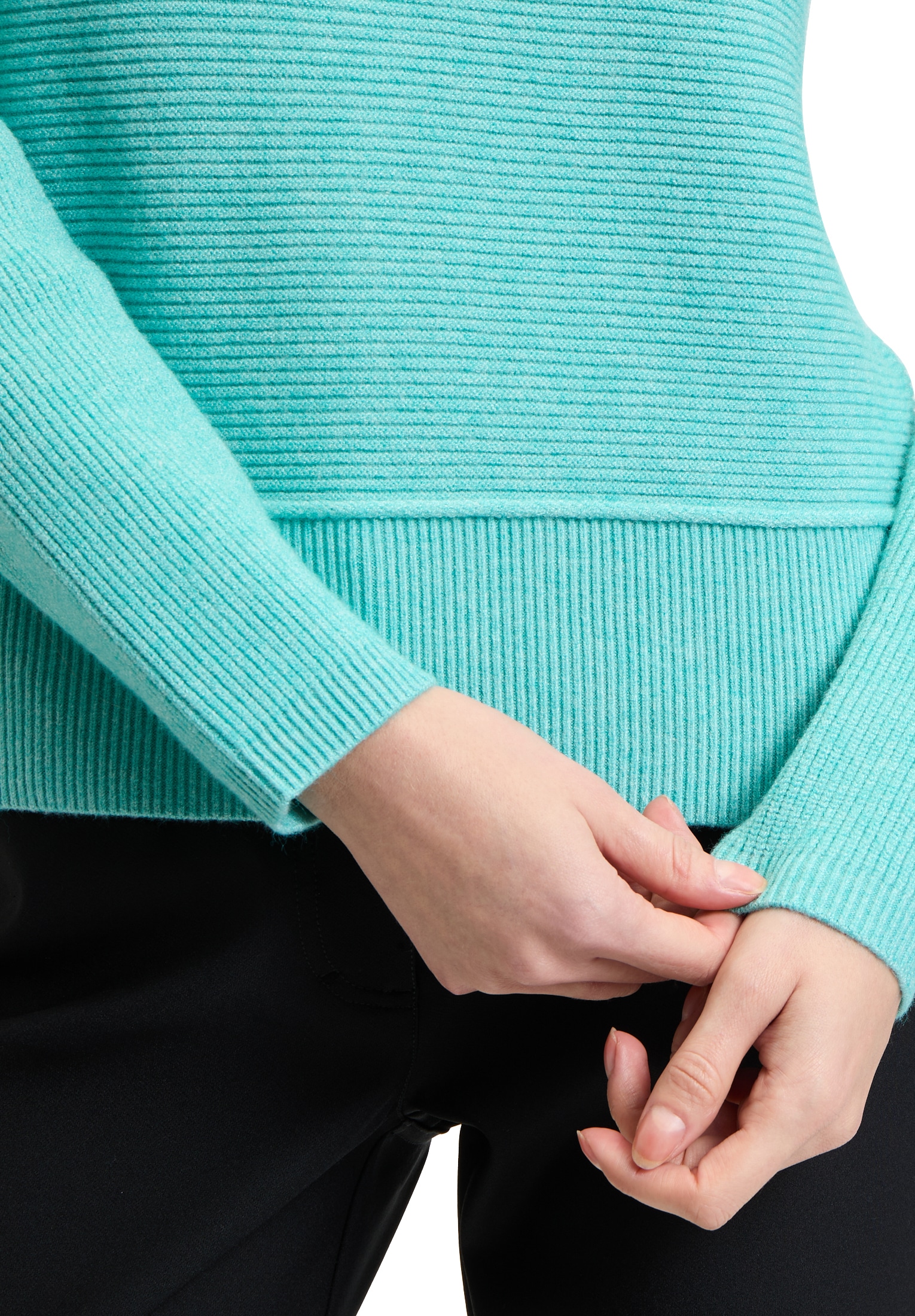 Betty Barclay Strickpullover »Betty Barclay Damen Strickpullover mit Rippenstruktur«, (1 tlg.), Bindeband