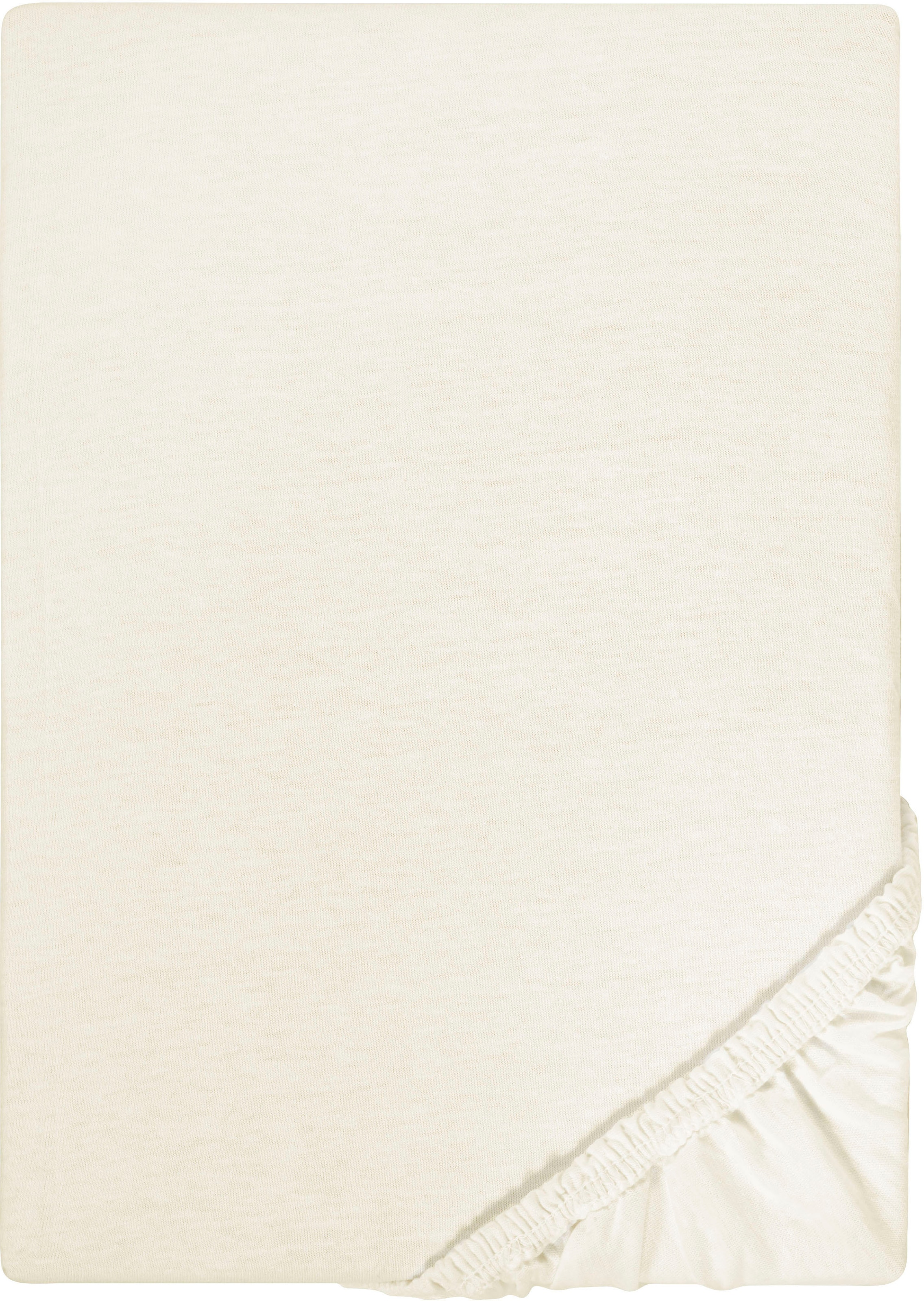 Castell - Markenbettwäsche Spannbettlaken »Jersey in Gr. 90x200, 140x200 oder 180x200 cm«, aus Baumwolle, für Matratzen bis 22 cm Höhe, Bettlaken, Spannbetttuch