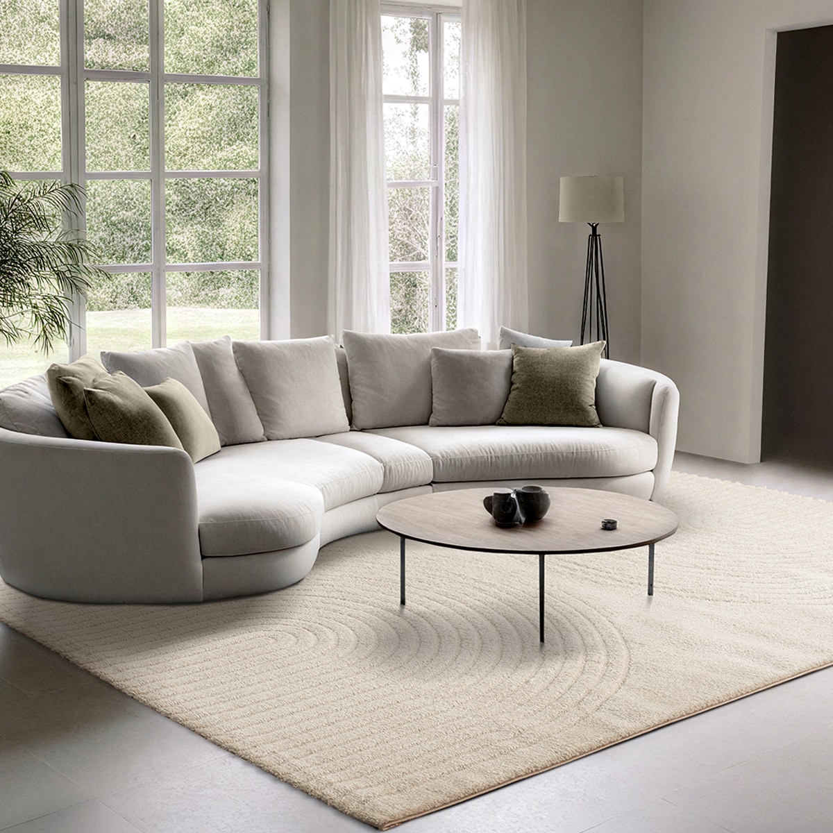 the carpet Teppich »Elisa«, rechteckig, 12 mm Höhe, moderner Wohnzimmer Teppich weicher Flor