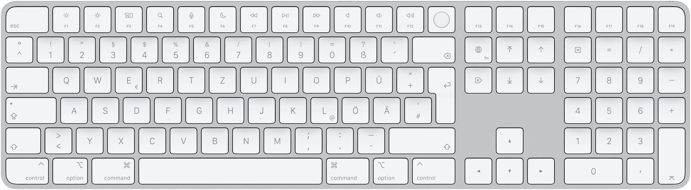 Apple-Tastatur »Magic Keyboard mit Touch ID und Ziffernblock«,...