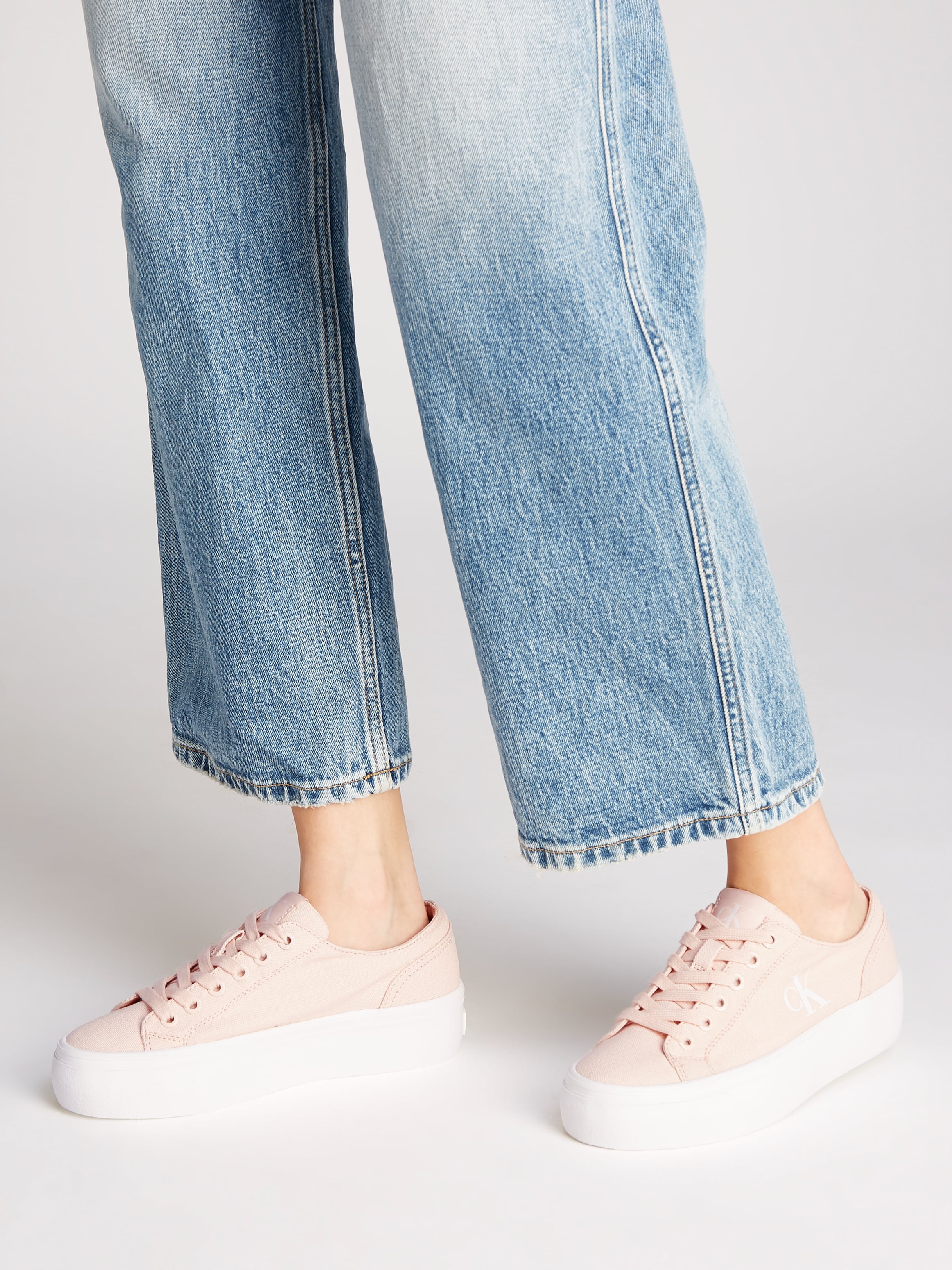 Calvin Klein Jeans Plateausneaker "VULC FLATFORM LOW CV MG", Schnürschuh, F günstig online kaufen