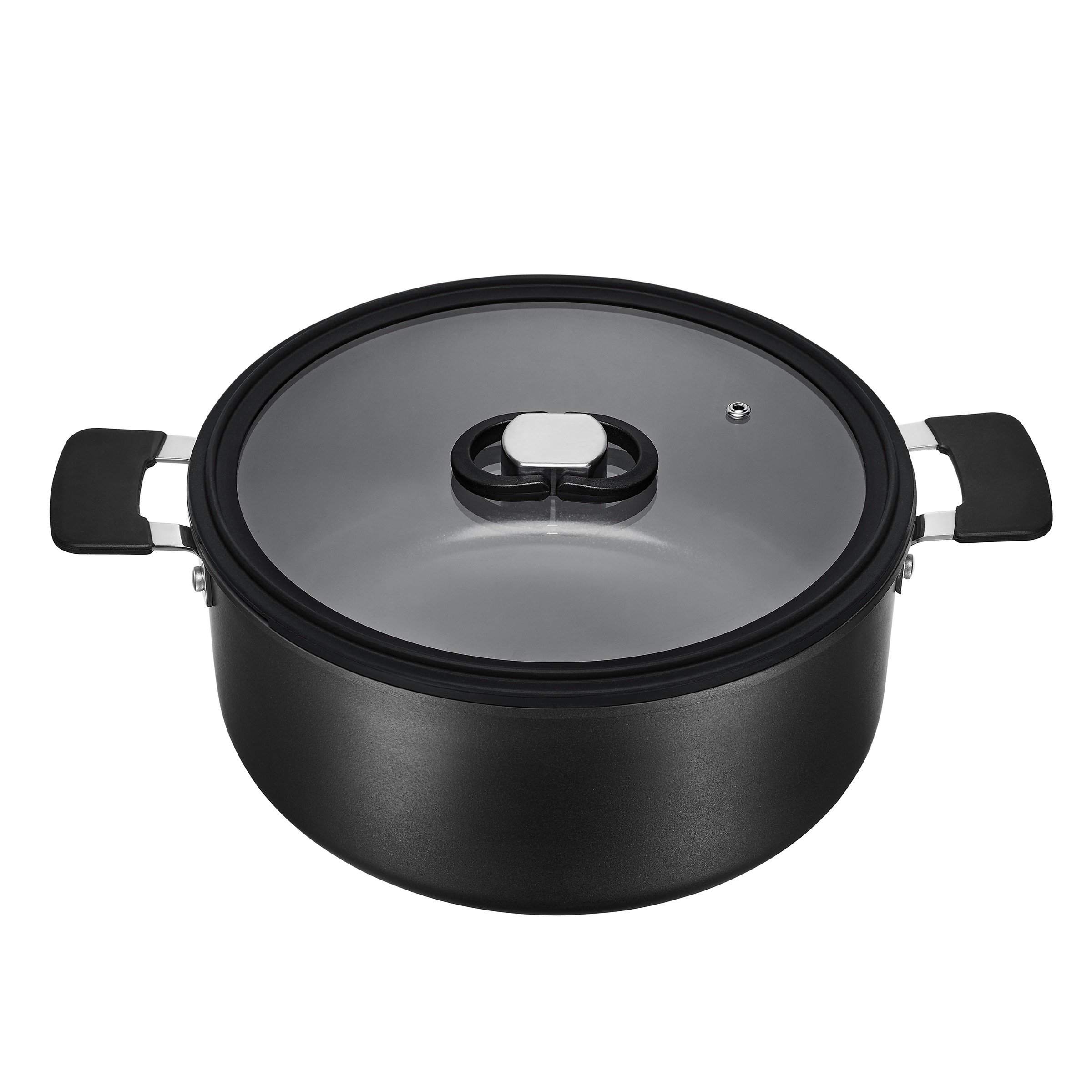 RESTO Kitchenware Topf-Set »SAVE & STOCK Multifunktionales Stapelbares Set im Geschenkkarton« Set, 1x Soßentopf, 2x Kochtopf, 2x Bratpfanne, 1x Griff, 2x Deckel, 8 tlg. Aluminium