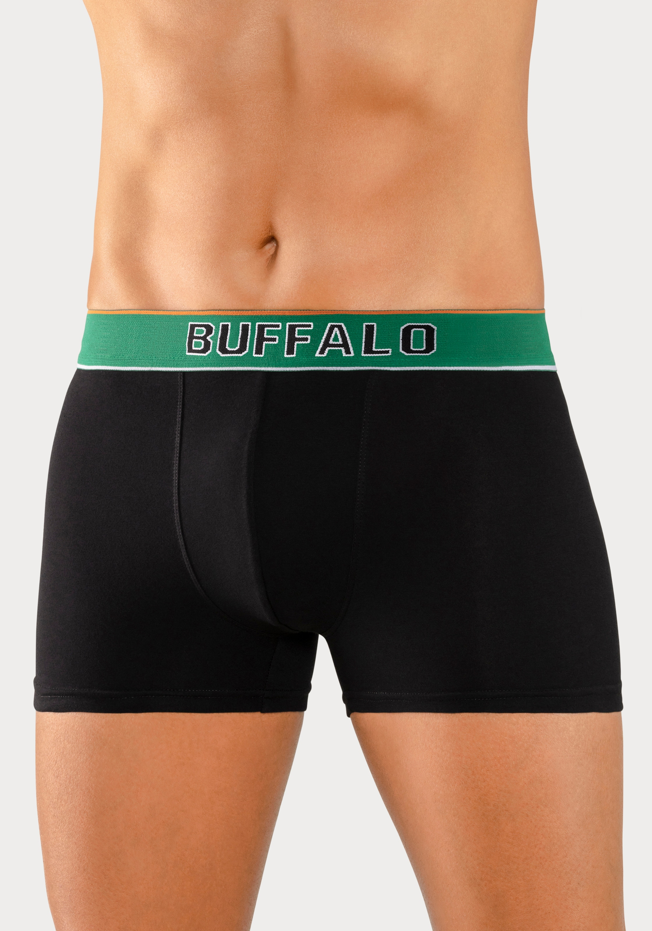 Buffalo Boxer "Boxershorts für Herren", (Packung, 3 St.), aus Baumwoll-Mix günstig online kaufen