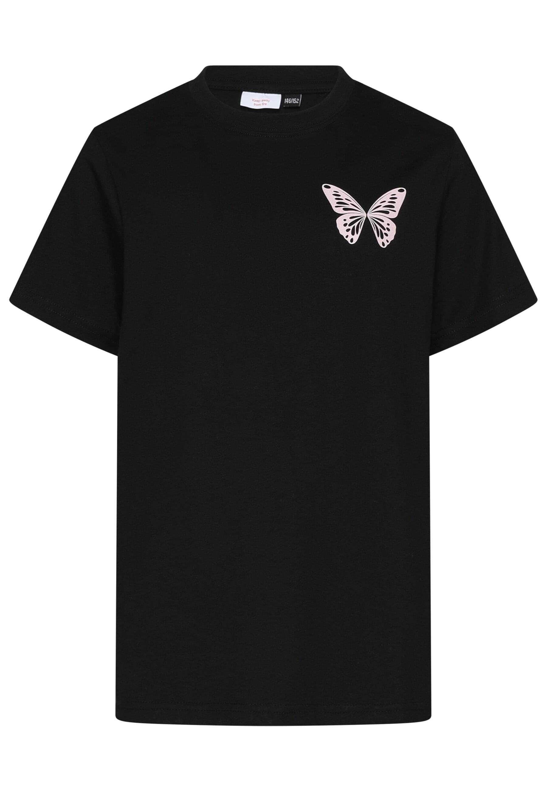 URBAN CLASSICS T-Shirt »Urban Classics T-Shirt 2 Pack - kurzarm - Butterfly & Love Sign«, (1 tlg.)