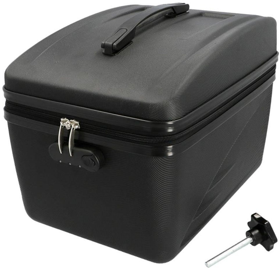 11L Fassungsvermögen FISCHER Gepäckträger-Box Fahrrad Box Koffer Case schwarz