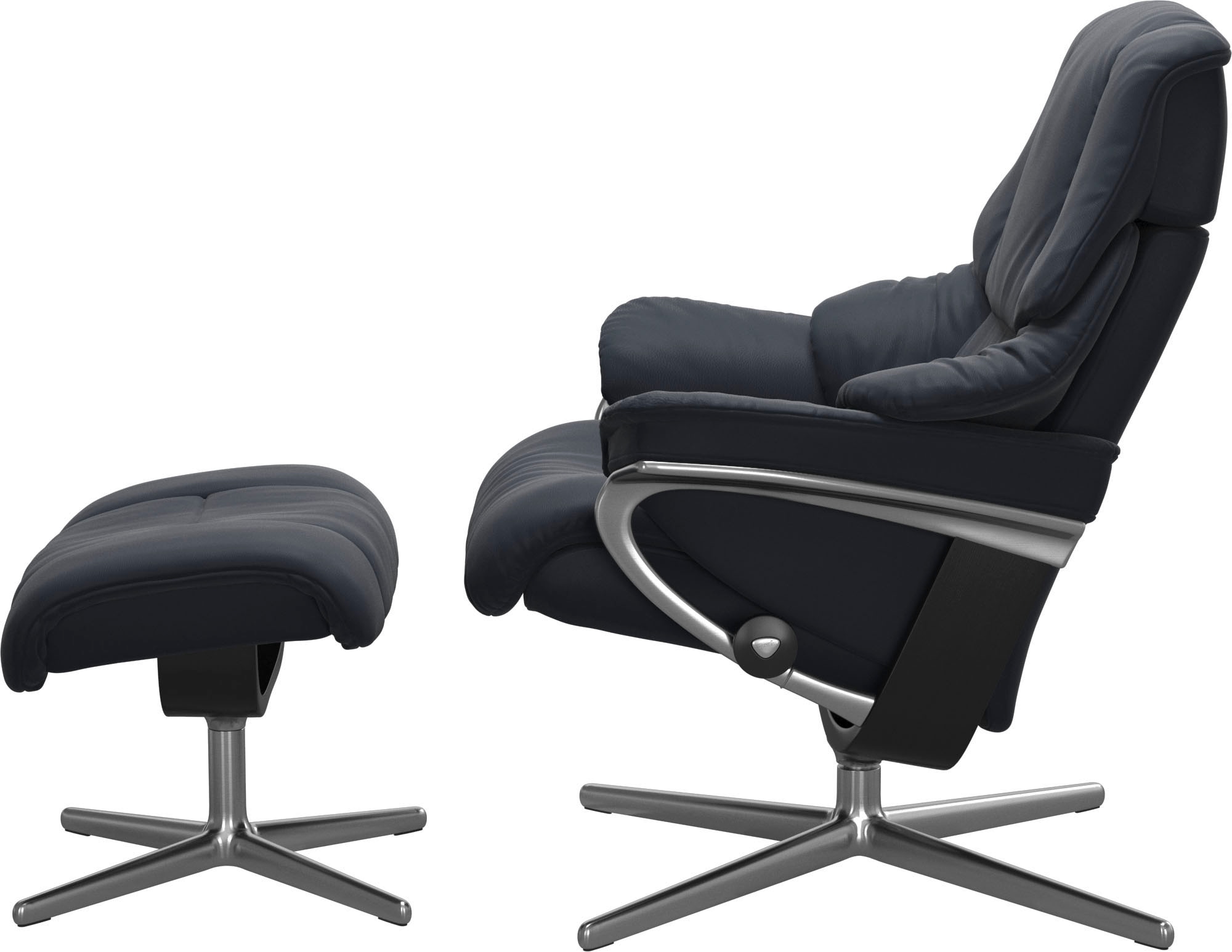 Stressless® Fußhocker »Reno«, mit Cross Base, Größe S, M & L, Holzakzent Schwarz