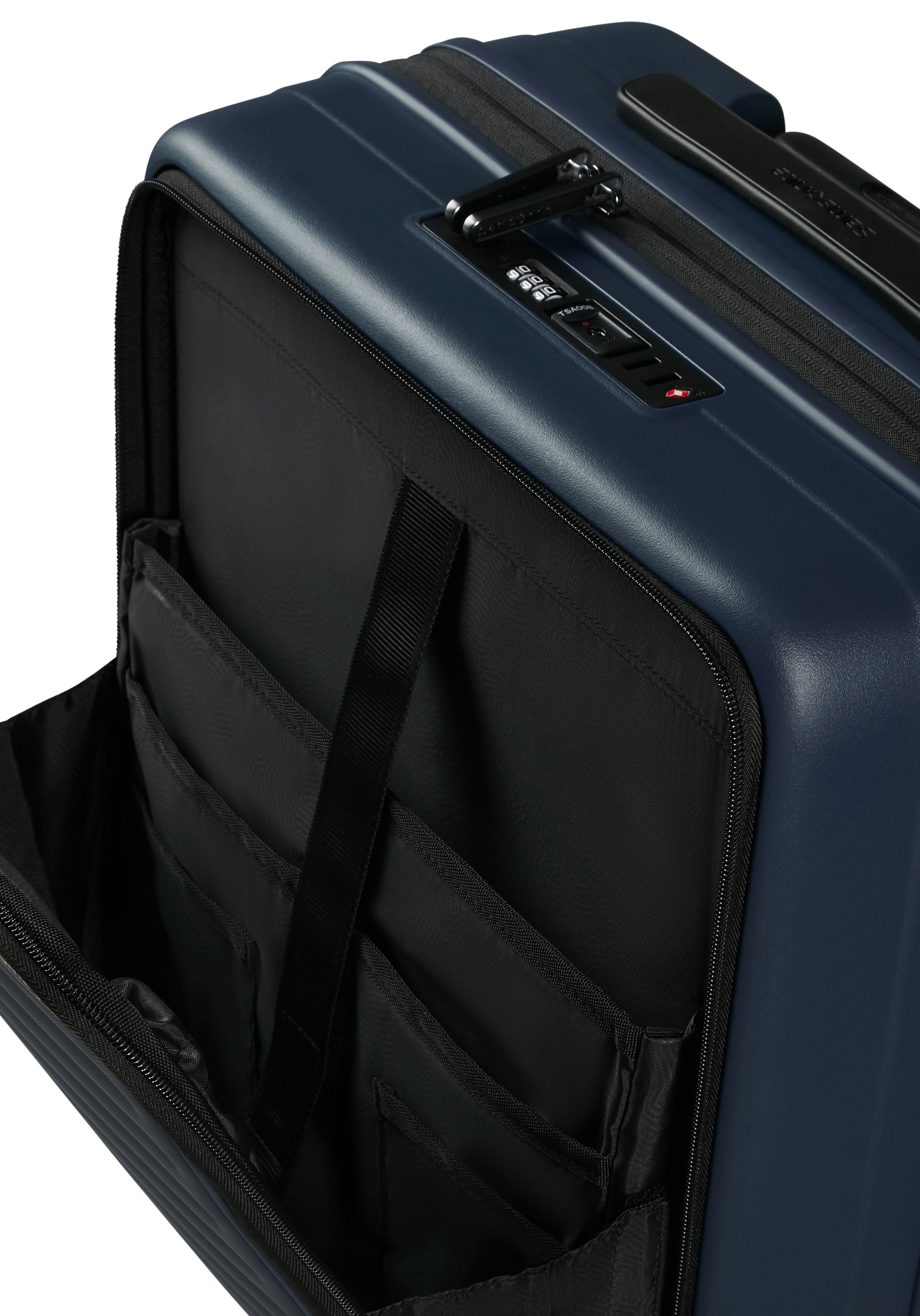 Samsonite Hartschalen-Trolley »RESTACKD, verschiedene Größen und Farben«, (mit Packtaschen), 4 Rollen, Reisekoffer mit TSA Schloss Volumenerweiterung Packtaschen