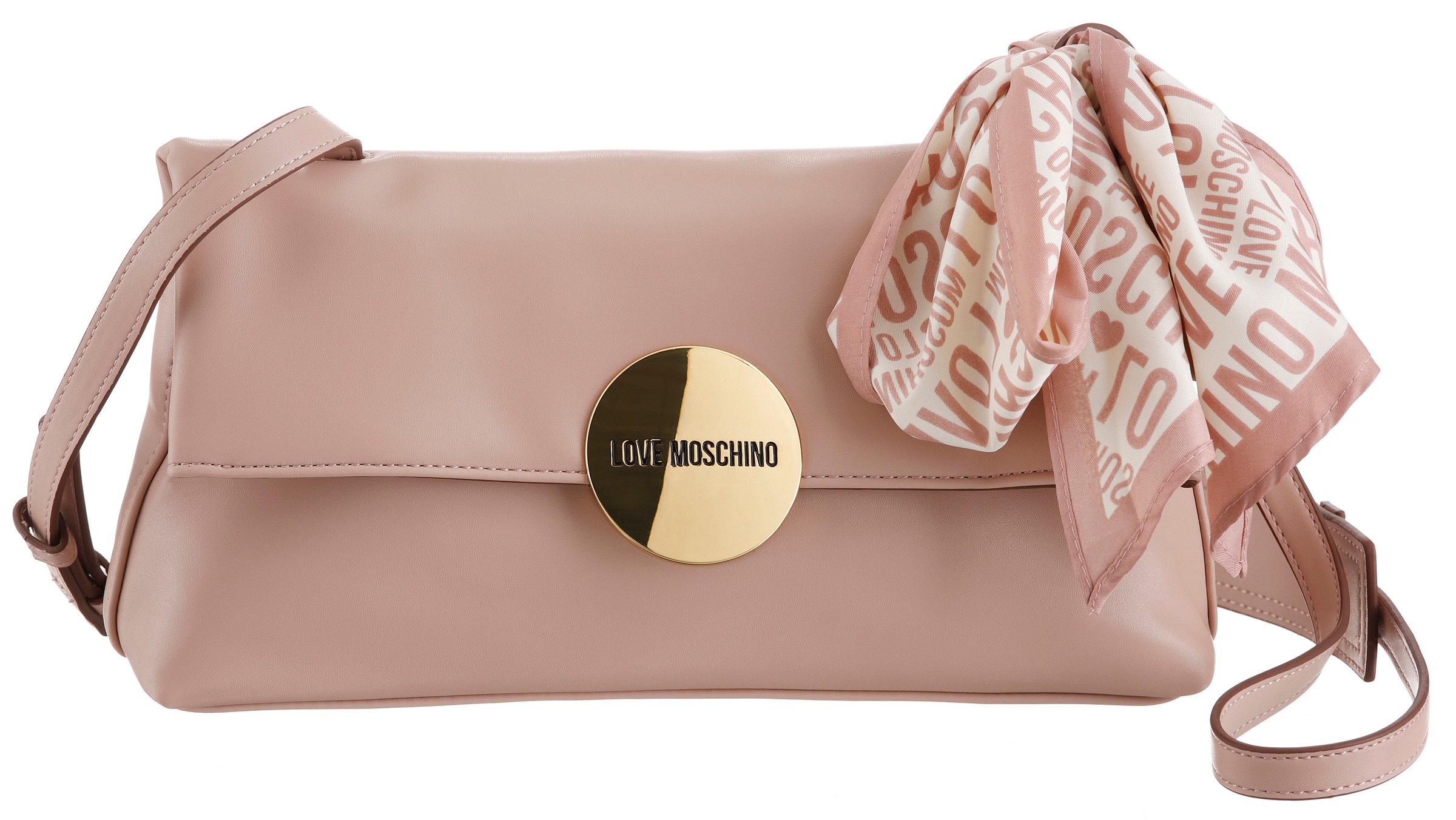 LOVE MOSCHINO Umhängetasche »LOVE HOOP« (2 tlg.) mit abnehmbaren Tuch