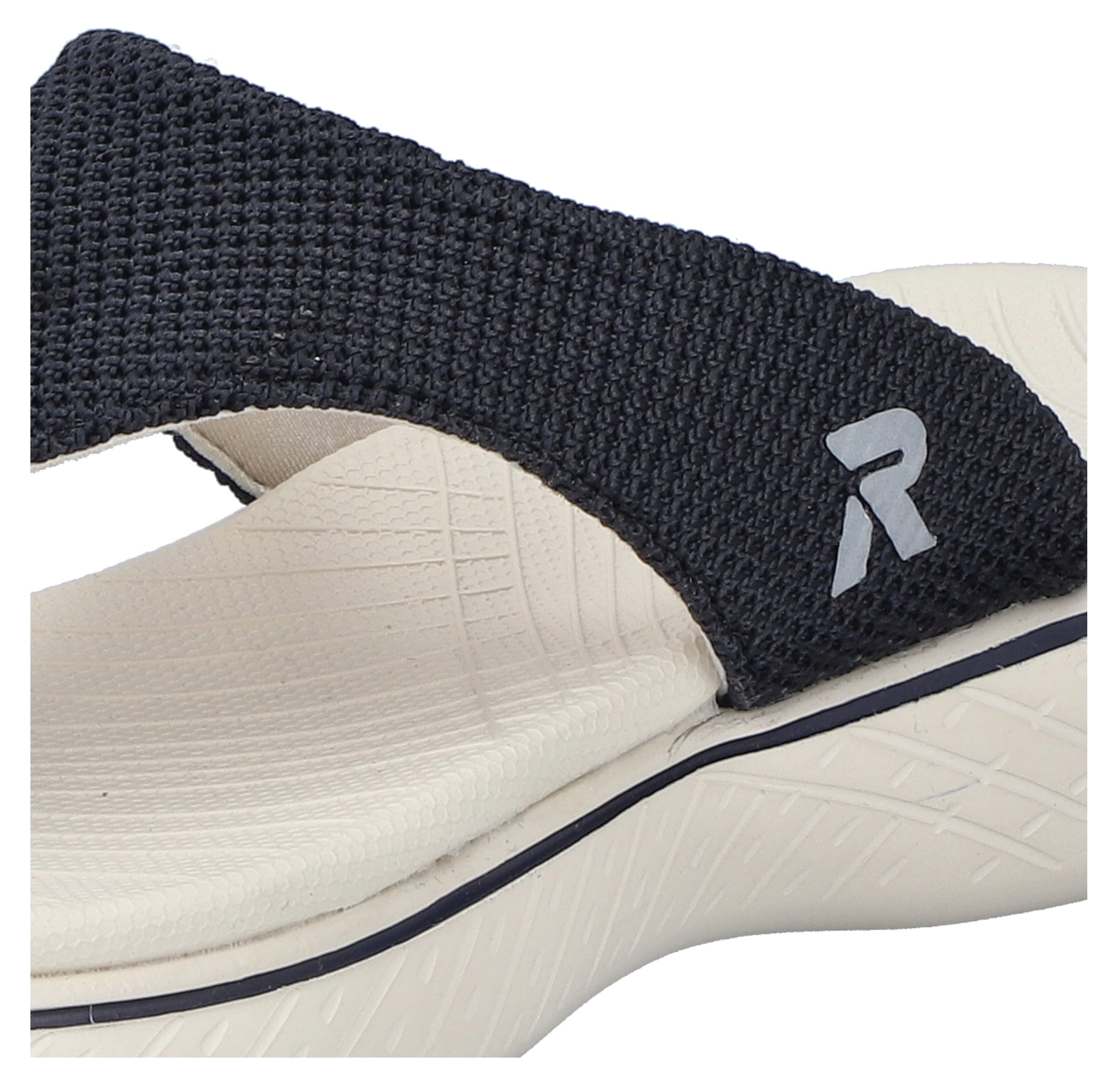 RIEKER Sport Zehentrenner, Sommerschuh, Strandschuh, Badeschuh, Urlaubschuh mit weichem Zehensteg
