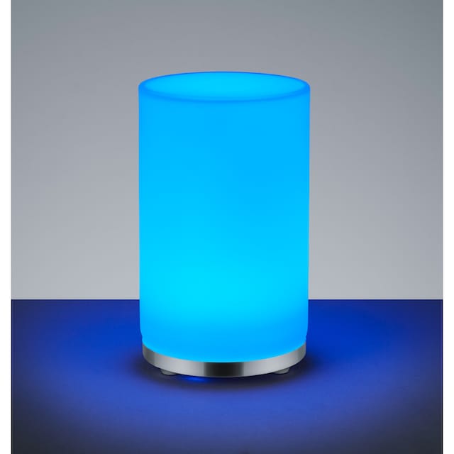 TRIO Leuchten LED Tischleuchte »John«, 1 flammig-flammig, Nachttischlampe,  Glasschirm, inkl. Fernbedienung, warmweiß 3000 Kelvin | BAUR